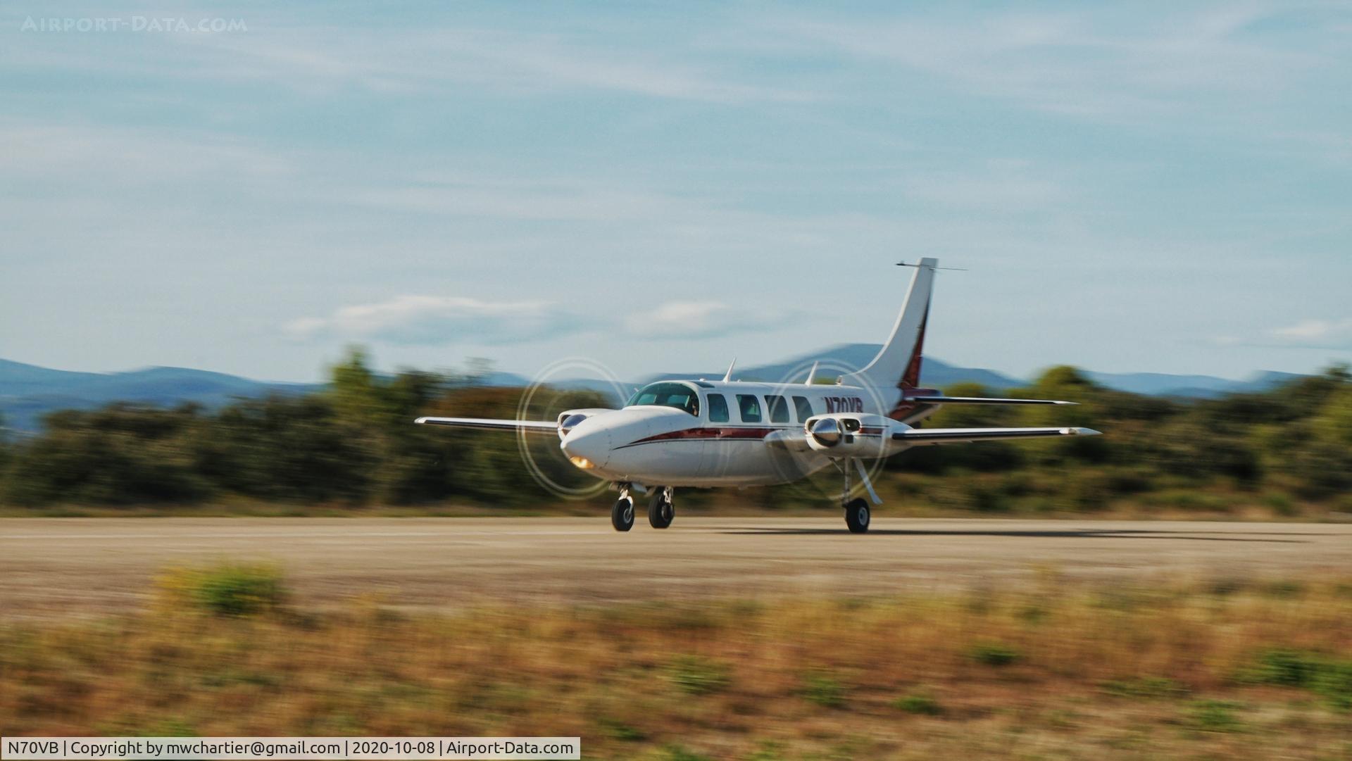 N70VB, 1977 Smith Aerostar 600 C/N 60-0446-150, Take-off at Ales France