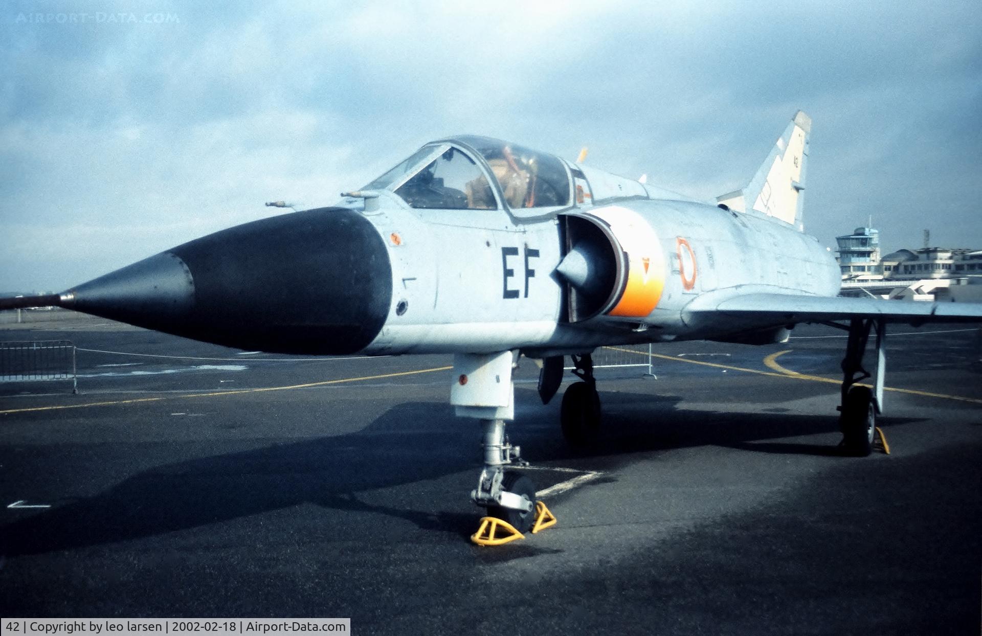 42, Dassault Mirage IIIC C/N 42, Musee de l air Paris 18.2.2002