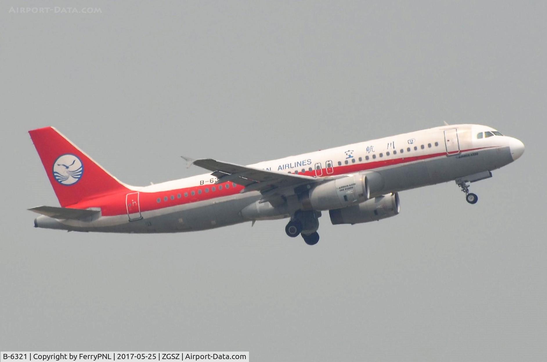 B-6321, 2007 Airbus A320-232 C/N 3210, Sichuan A320