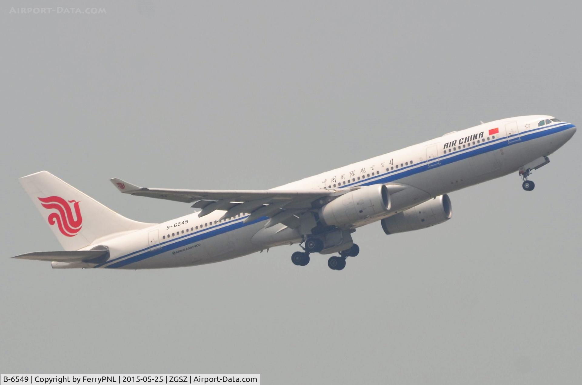 B-6549, 2012 Airbus A330-243 C/N 1330, Air China A332