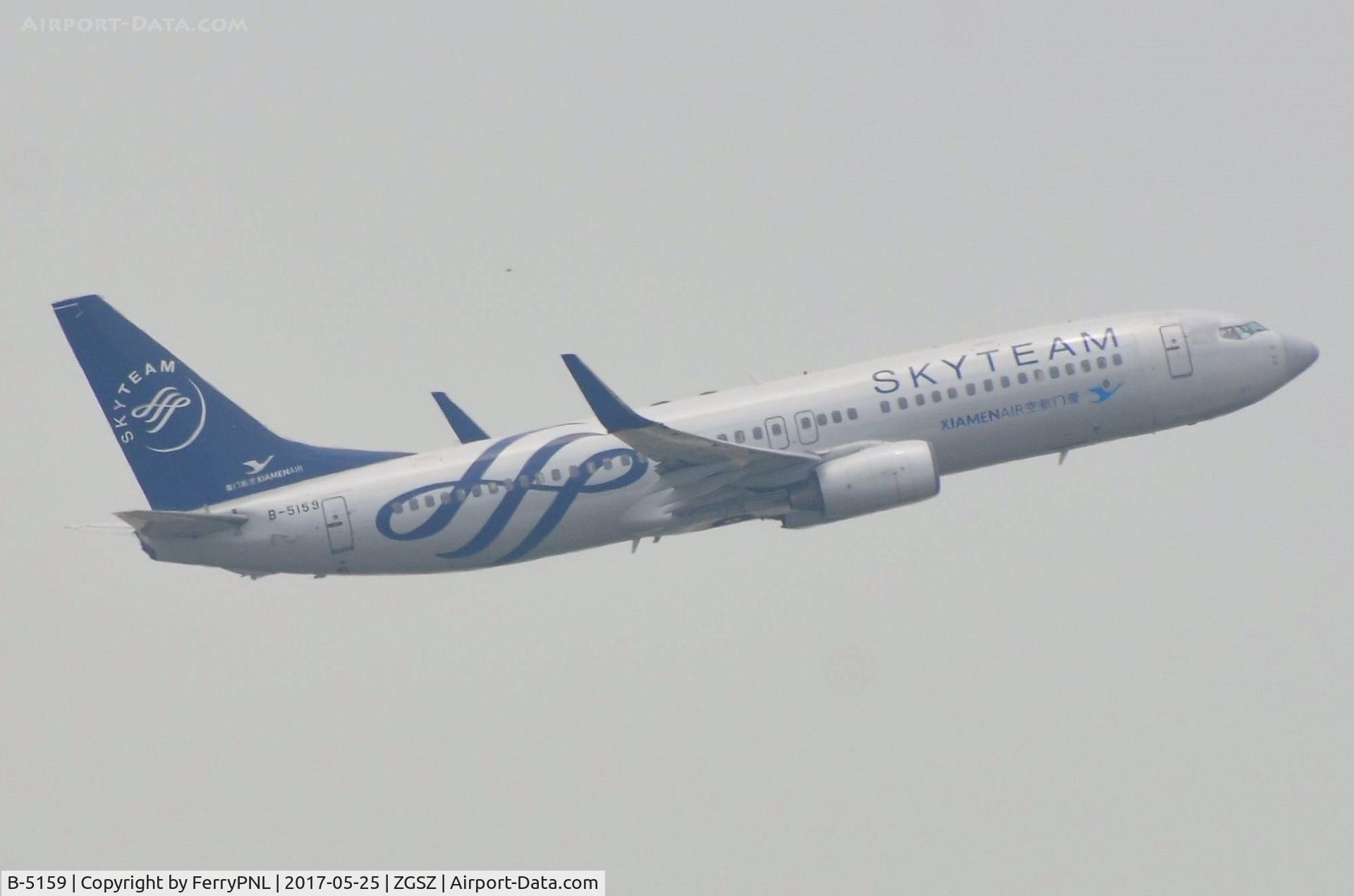 B-5159, 2006 Boeing 737-85C C/N 35044 / 2018, Xiamen B738 in Skyteam livery