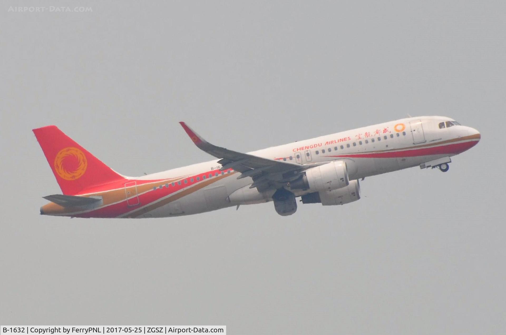 B-1632, 2014 Airbus A320-214 C/N 6292, Chengdu A320