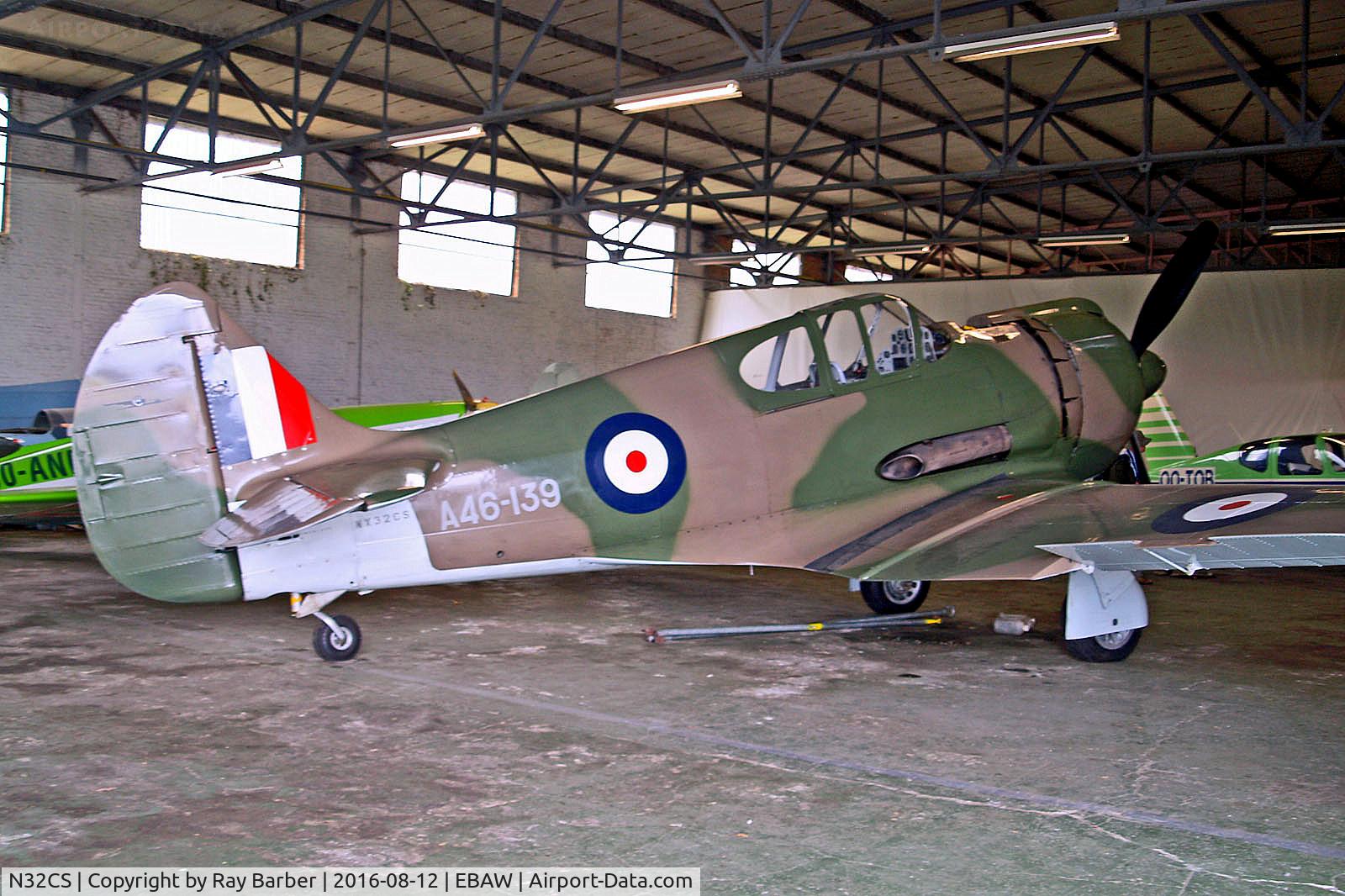 N32CS, 1997 Commonwealth CA-12 Boomerang Replica C/N A46-139, N32CS   (NX32CS / A46-139) Commonwealth Aircraft CA-13 Boomerang (Replica) [962] Antwerp-Deurne~OO 12/08/2016
