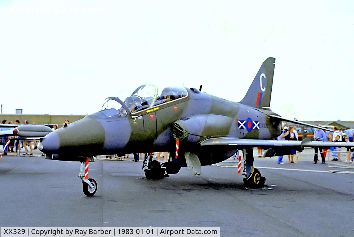 XX329, 1980 Hawker Siddeley Hawk T.1A C/N 174/312153, XX329   BAe Hawk T.1A [312153] (Royal Air Force) (Place & Date unknown) @ 1980's