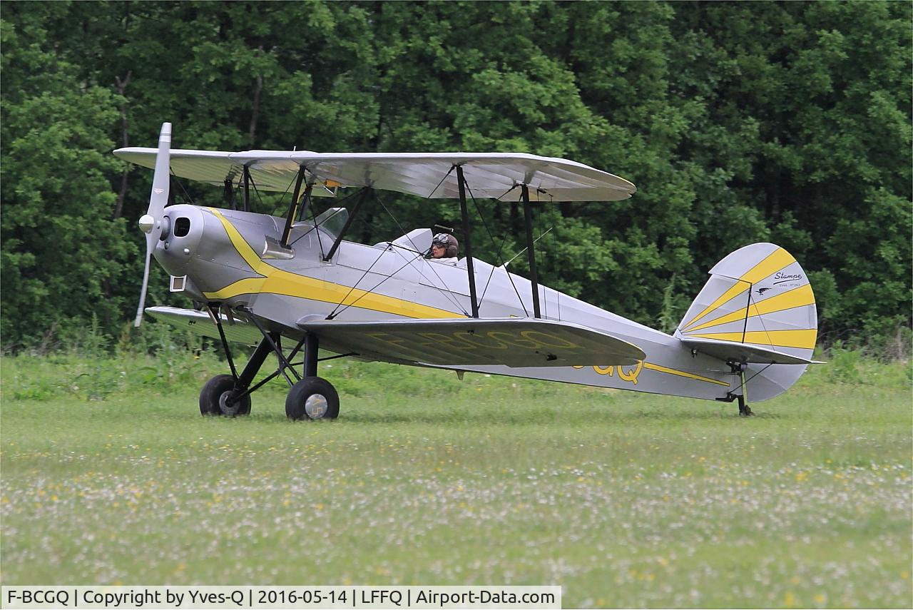 F-BCGQ, Stampe-Vertongen SV-4A C/N 263, Stampe-Vertongen SV-4A, Taxiing, La Ferté-Alais airfield (LFFQ) Air show 2016