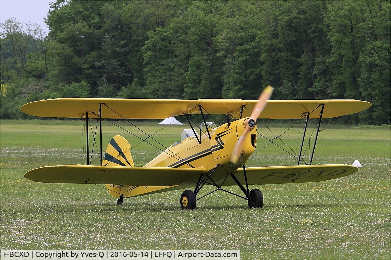 F-BCXD, 1946 Stampe and Vertongen SV-4A C/N 438, Stampe-Vertongen SV-4A, Taxiing, La Ferté-Alais Airfield (LFFQ) Air show 2016