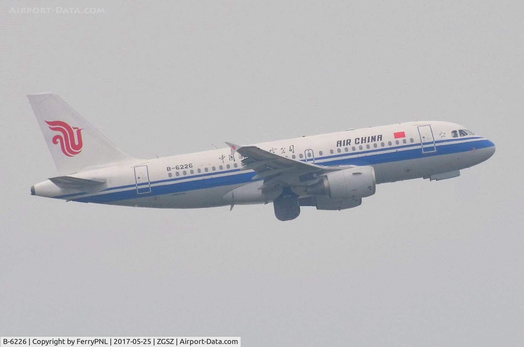 B-6226, 2006 Airbus A319-115 C/N 2839, Air China A319 taking-off