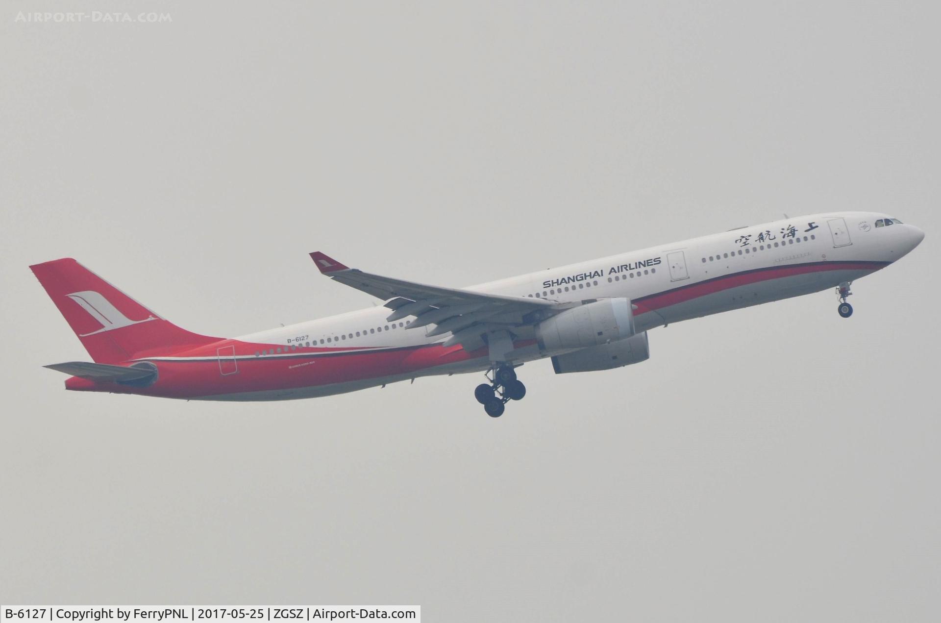 B-6127, 2006 Airbus A330-343X C/N 781, Departure of Shanghai A333