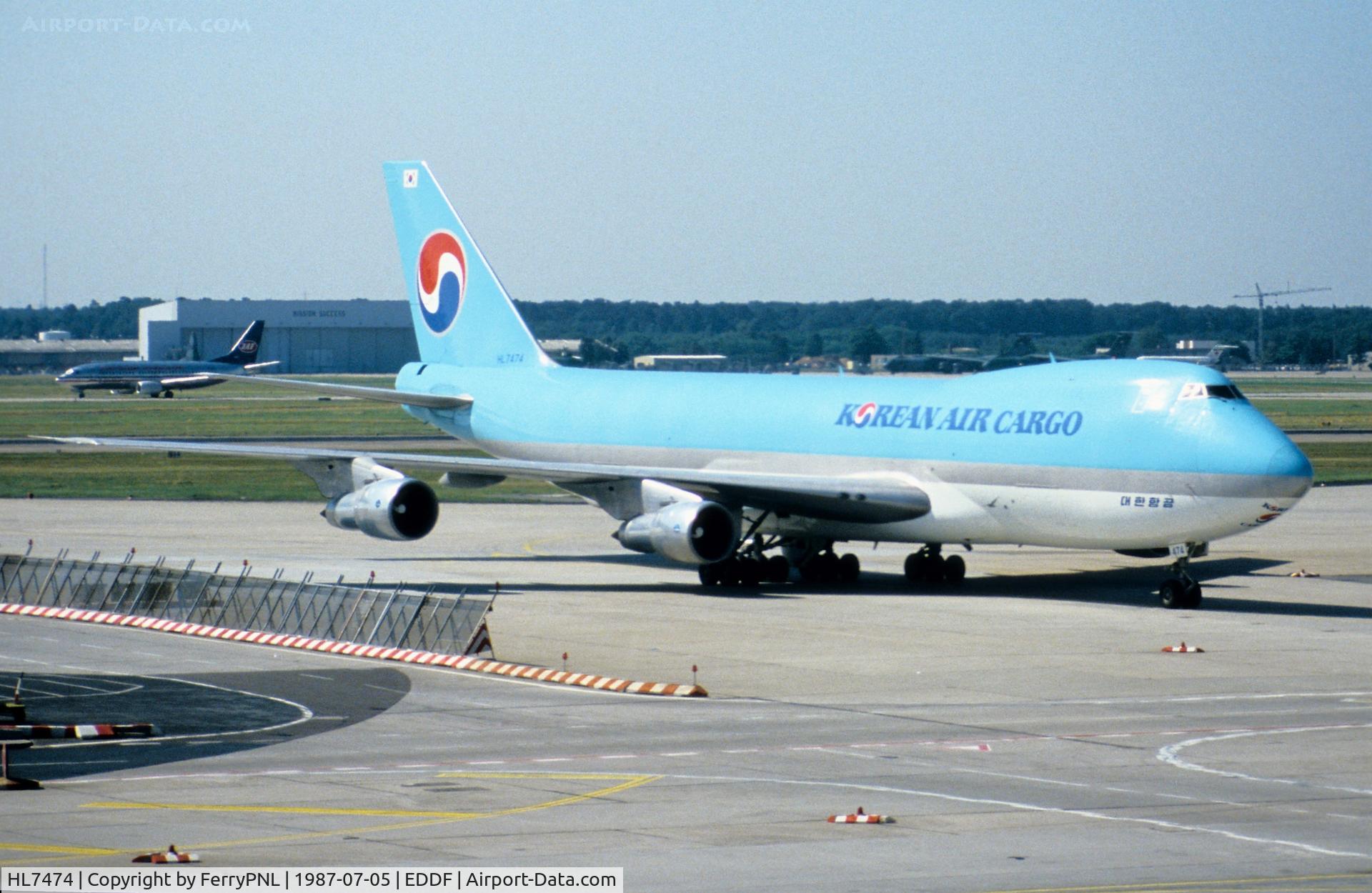 HL7474, 1980 Boeing 747-2S4F/SCD C/N 22169, Korean B742F taxying