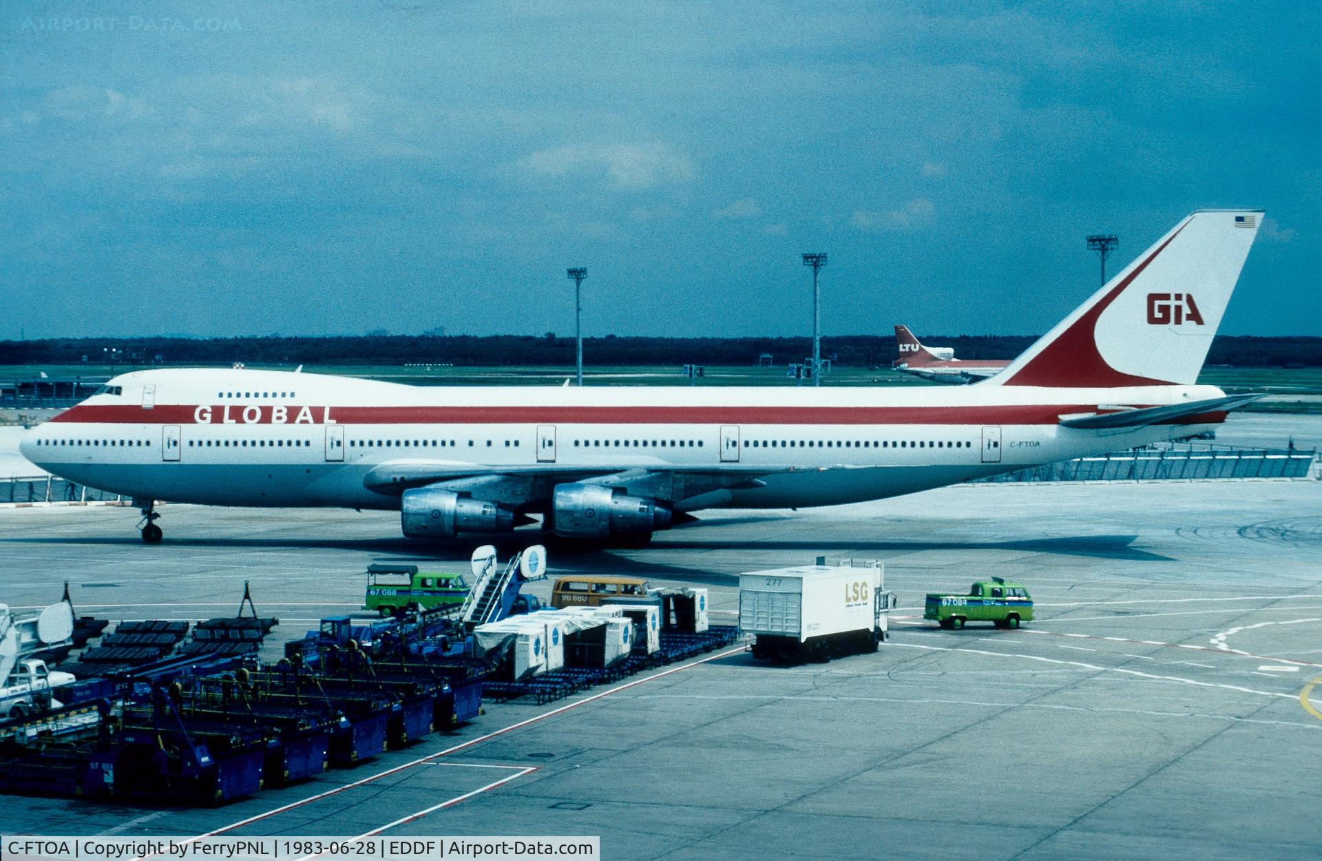 C-FTOA, 1971 Boeing 747-133 C/N 20013, Global International leasied this Air Canada B741