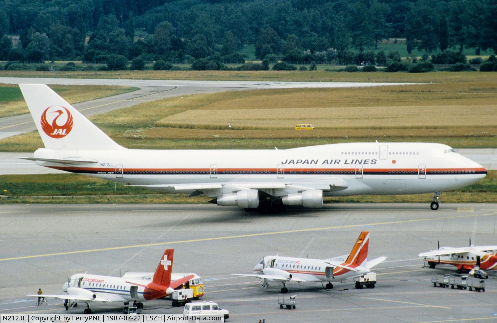 N212JL, 1983 Boeing 747-346 C/N 23067, JAL B743 taxying for departure