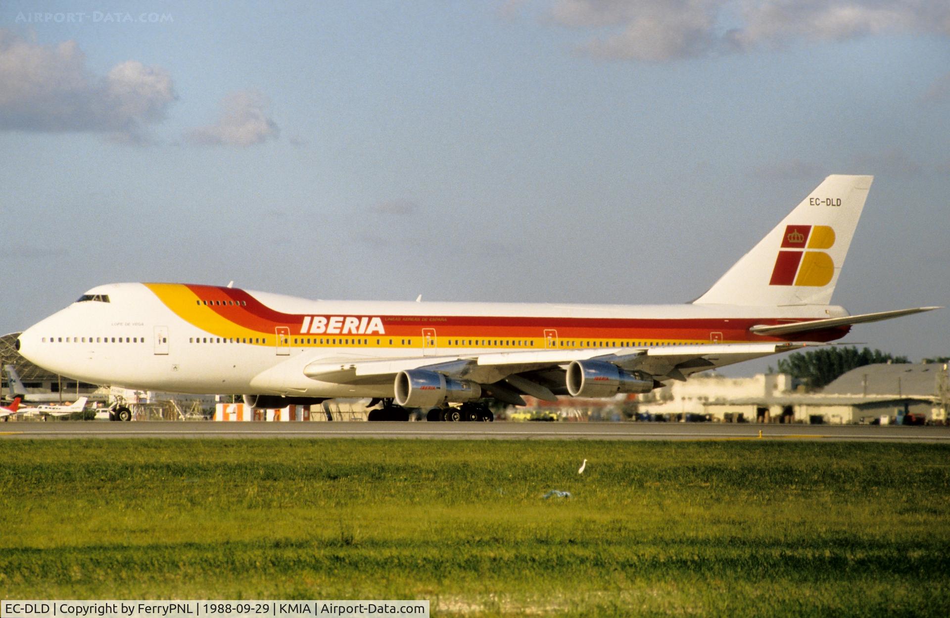 EC-DLD, 1981 Boeing 747-256B C/N 22455, Iberia B742 waiting to line-up