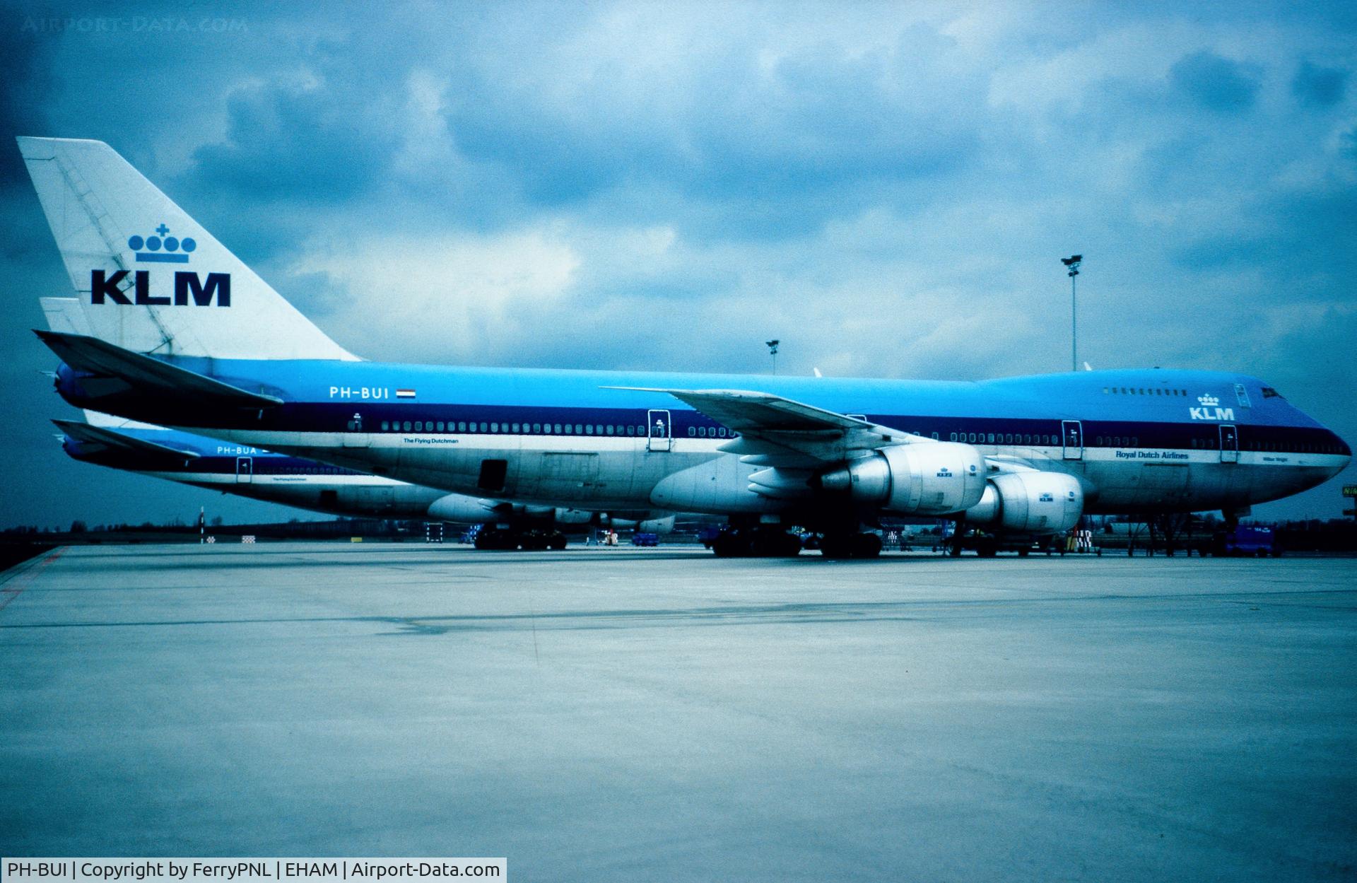 PH-BUI, 1975 Boeing 747-206B C/N 21111, KLM B742 awaiting its next flight