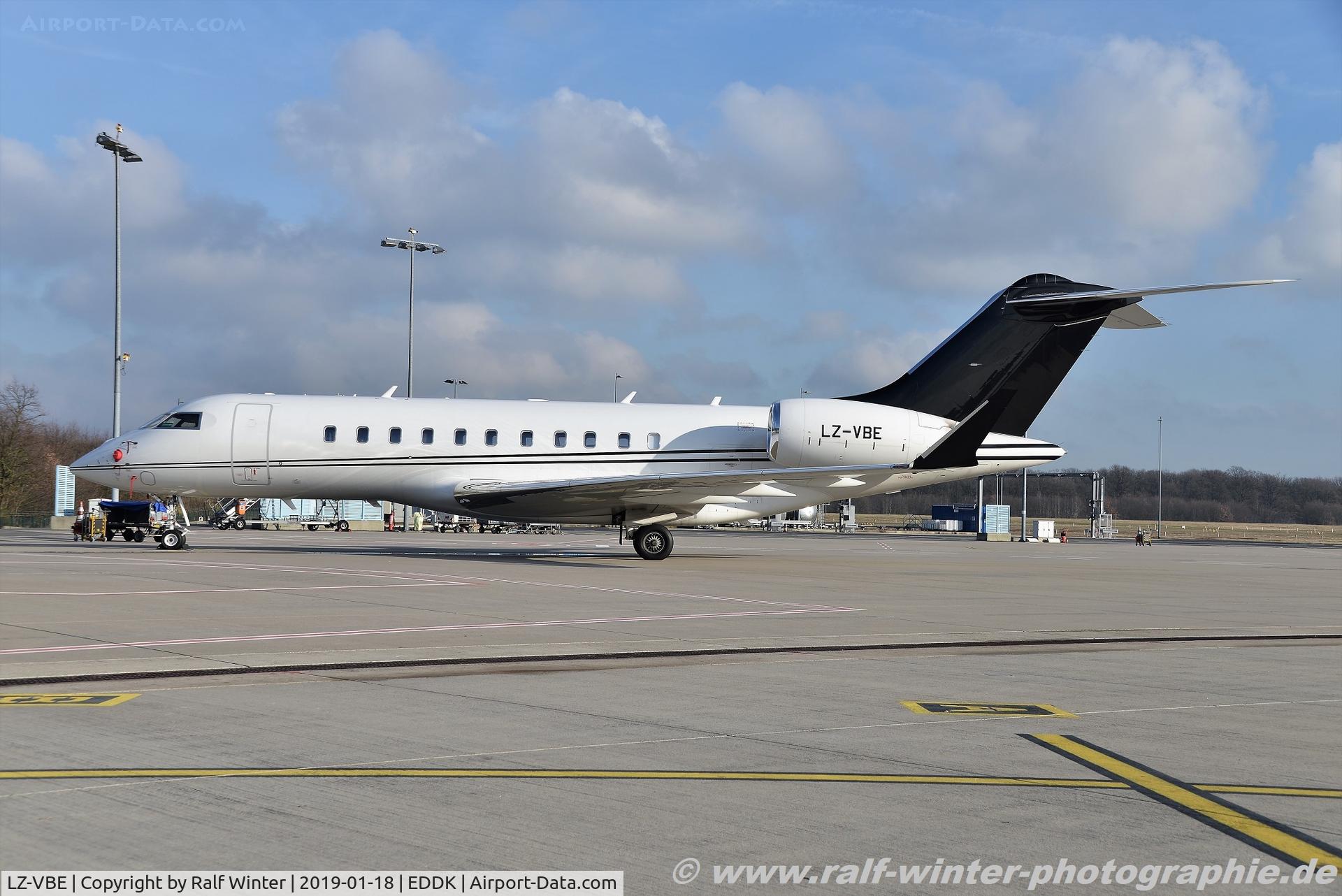 LZ-VBE, 2015 Bombardier BD-700-1A11 Global 5000 C/N 9693, Bombardier BD-700-1A11 Global 5000 - VBA AVB 2012 - 9693 - LZ-VBE - 18.01.2019 - CGN