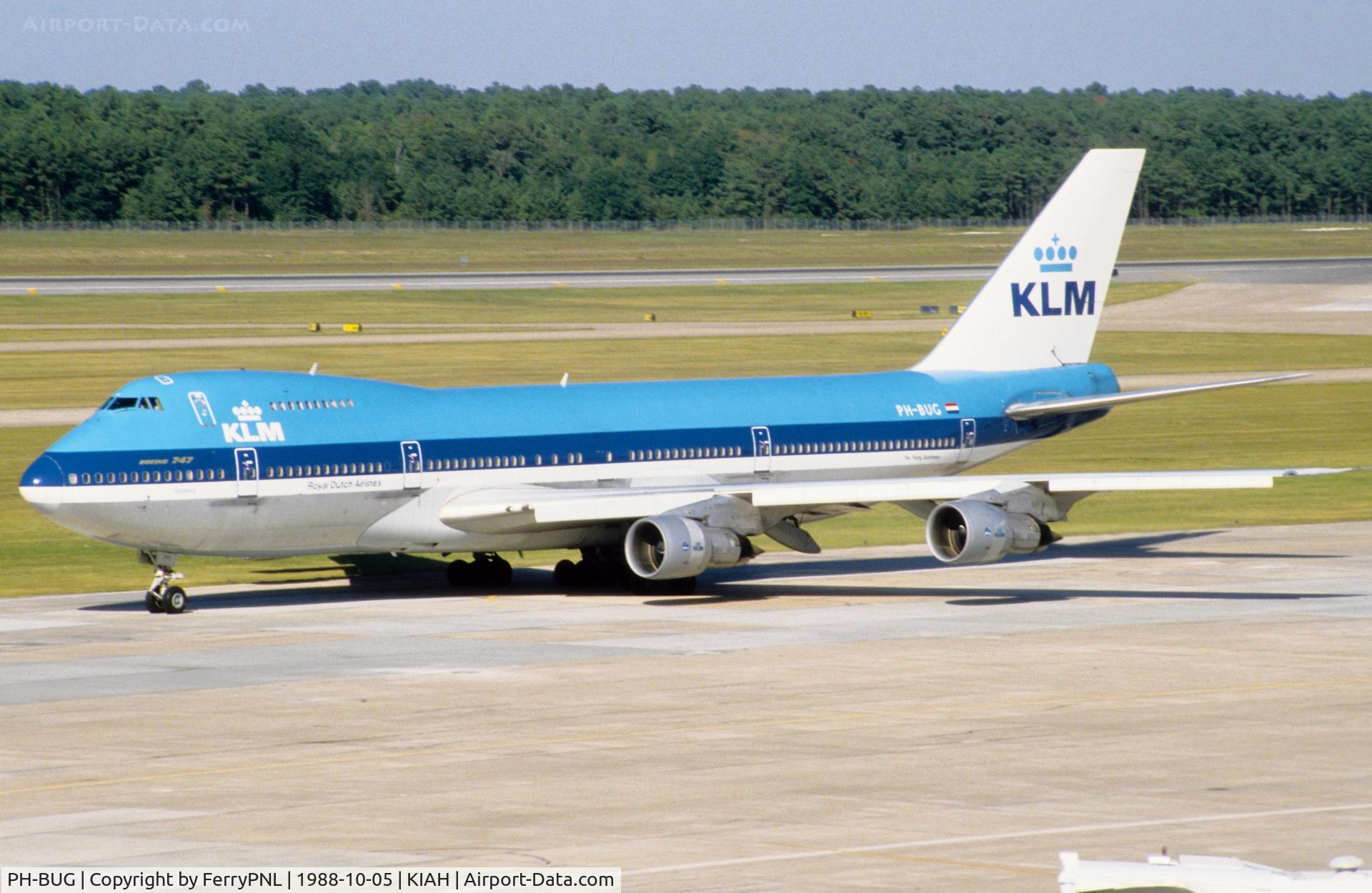 PH-BUG, 1971 Boeing 747-206B C/N 20427, KLM B742 arriving in Houston