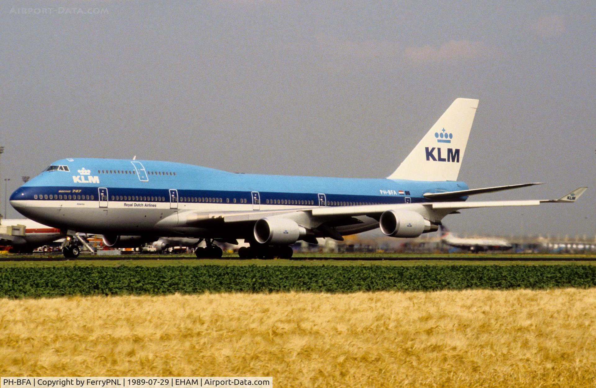 PH-BFA, 1989 Boeing 747-406 C/N 23999, At the time new KLM B744 taking-of
