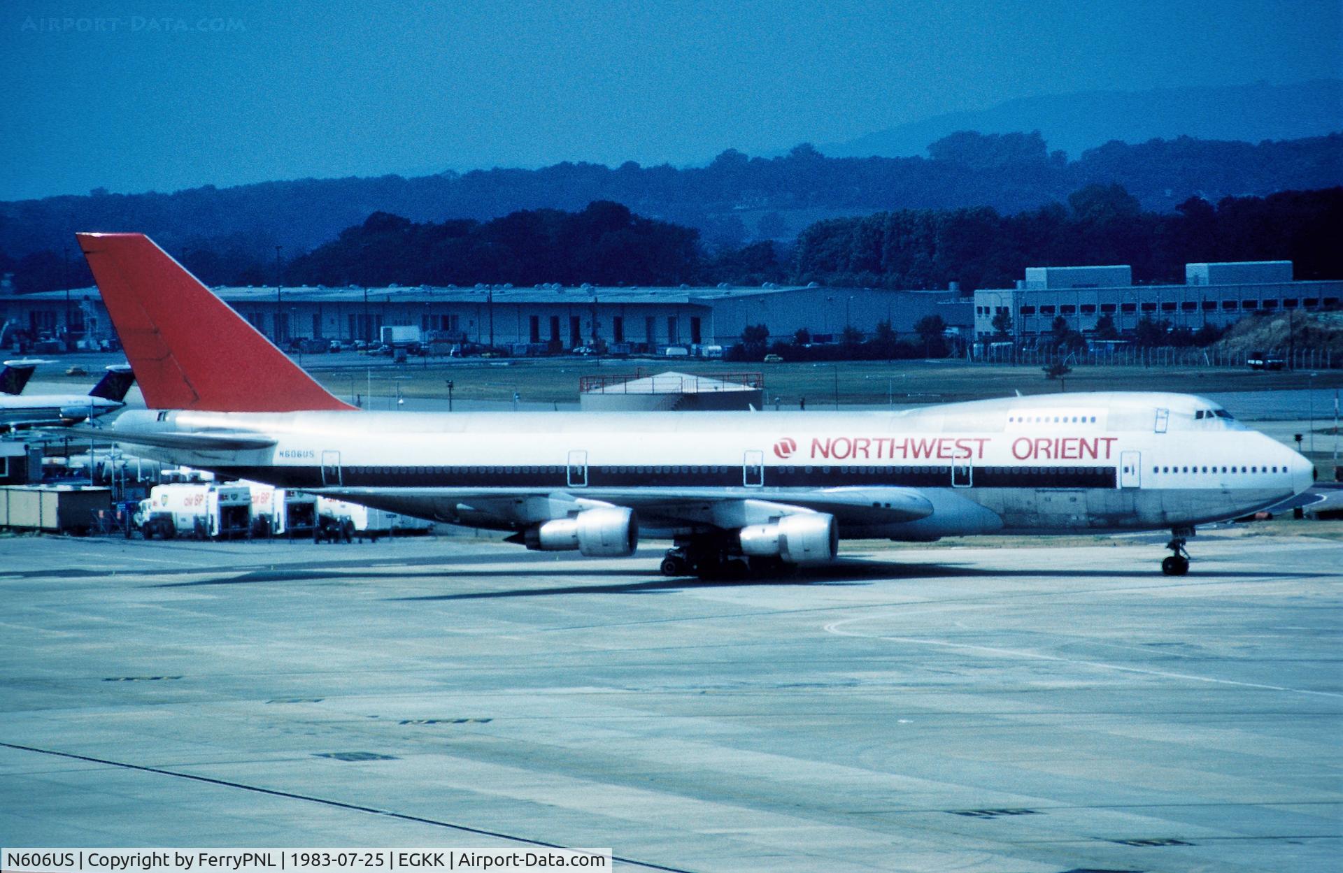 N606US, 1970 Boeing 747-151 C/N 19783, Northwest Orient B741