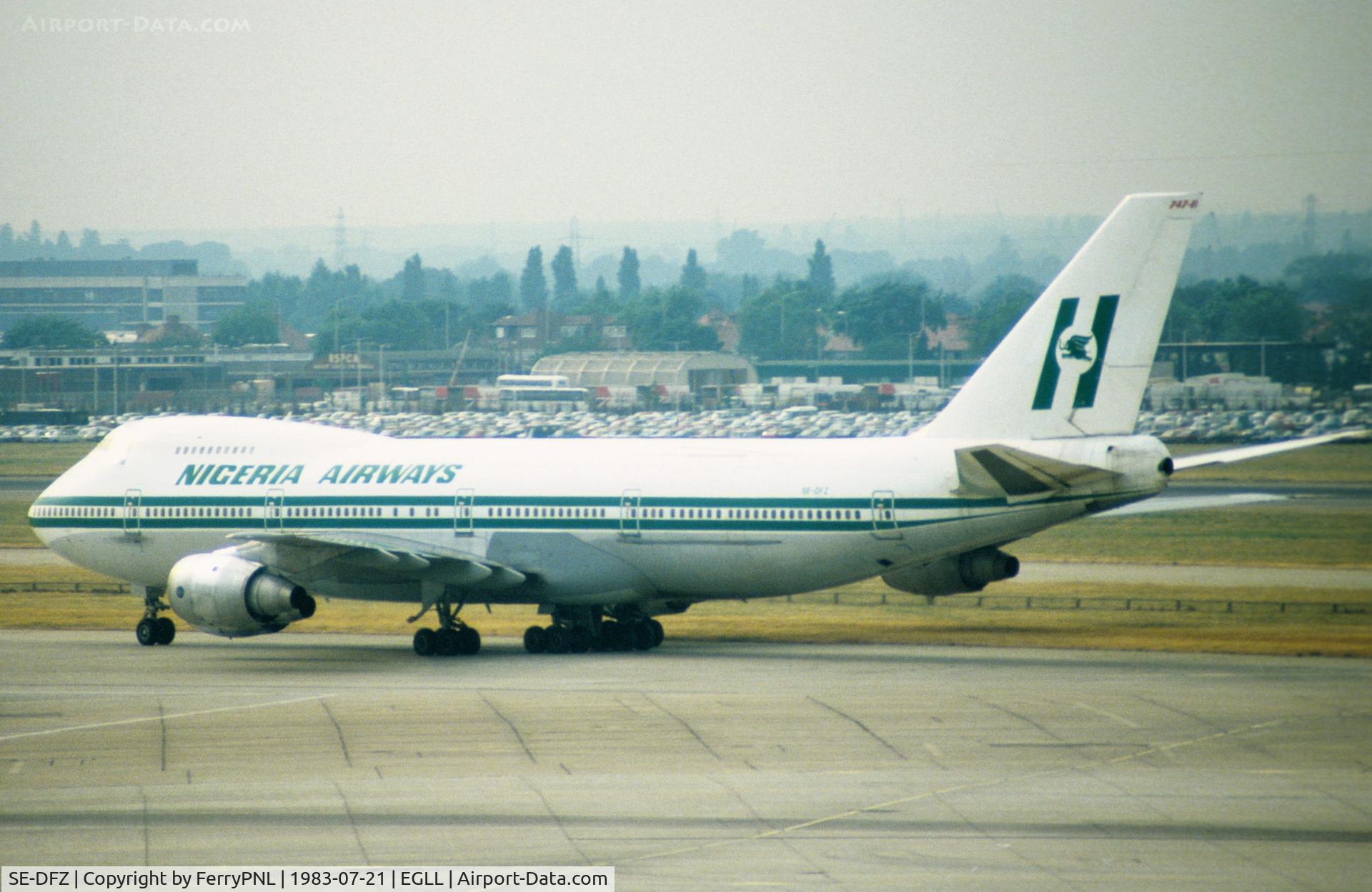 SE-DFZ, 1979 Boeing 747-283B C/N 21575, Nigeria Airways leased this B742 from SAS