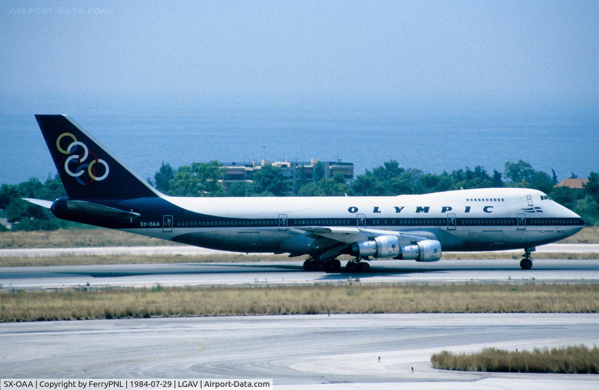 SX-OAA, 1973 Boeing 747-284B C/N 20742, Olympic B742 departing ATH