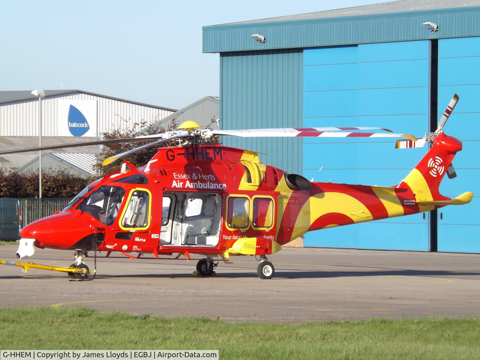 G-HHEM, 2017 Leonardo AW169 C/N 69049, Parked up at SAS at Gloucestershire Airport.