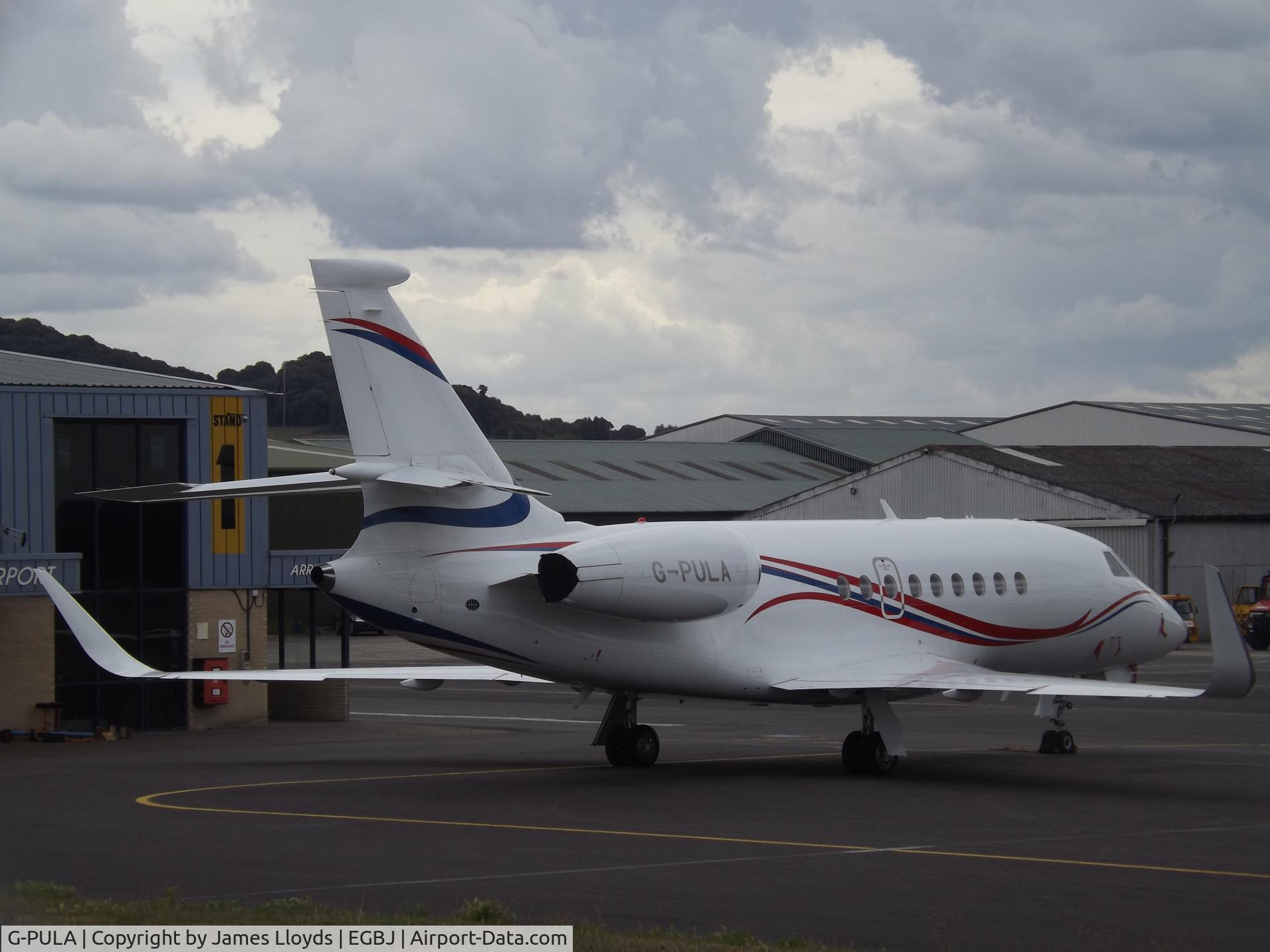 G-PULA, 2014 Dassault Falcon 2000LXS C/N 269, Parked up at Gloucestershire Airport (This Aircraft has now been sold and replaced by an Falcon 8X G-KOLO)
