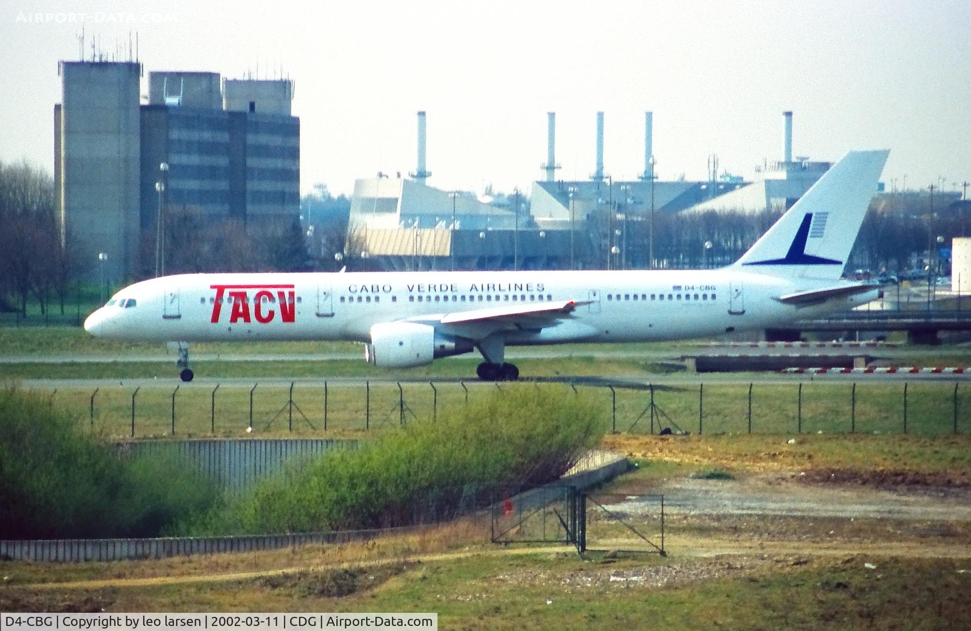 D4-CBG, 1996 Boeing 757-2Q8 C/N 27599, Paris Charles de Gaulle 11.3.2002