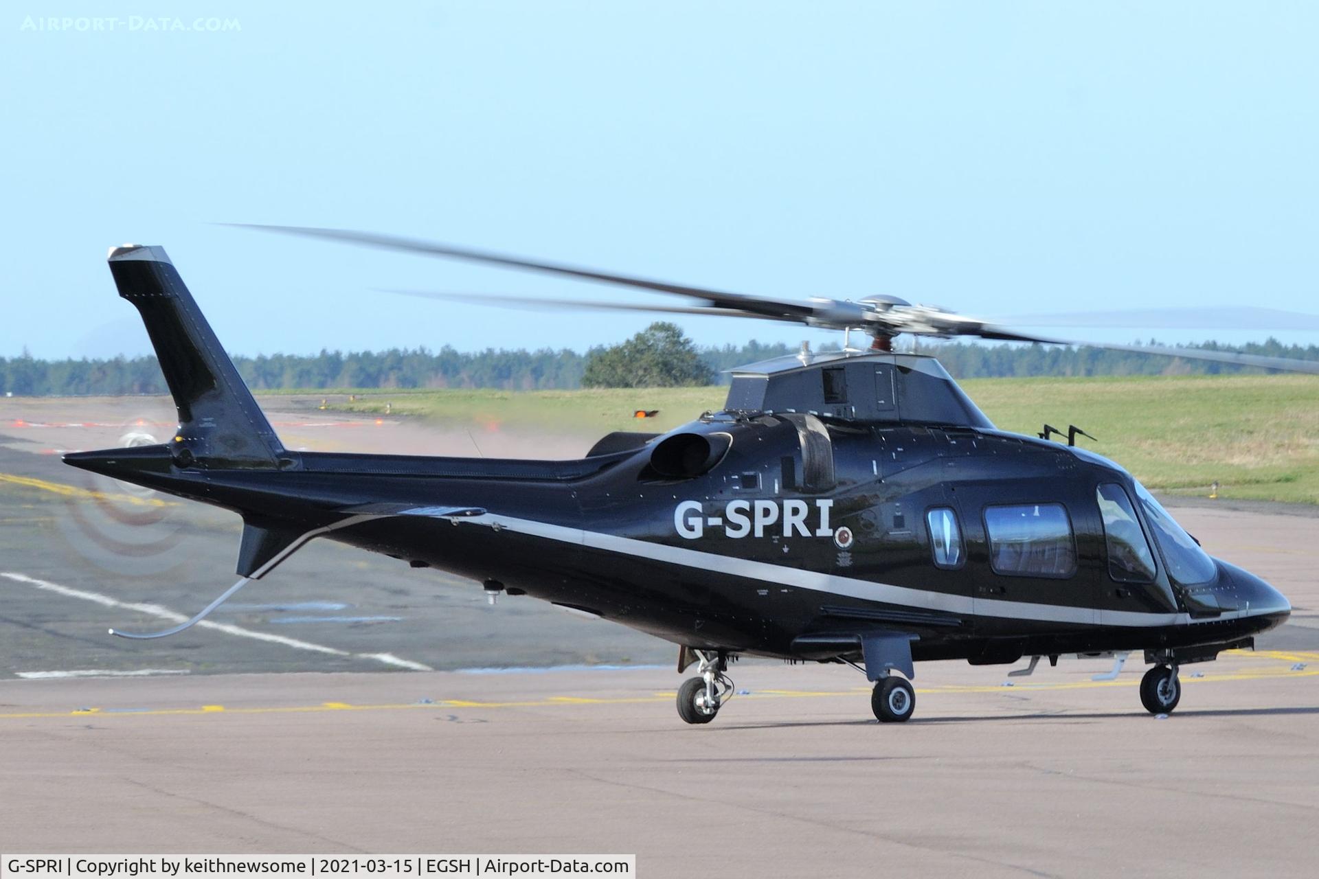 G-SPRI, 2008 Agusta A-109E Power C/N 11721, Leaving Norwich.