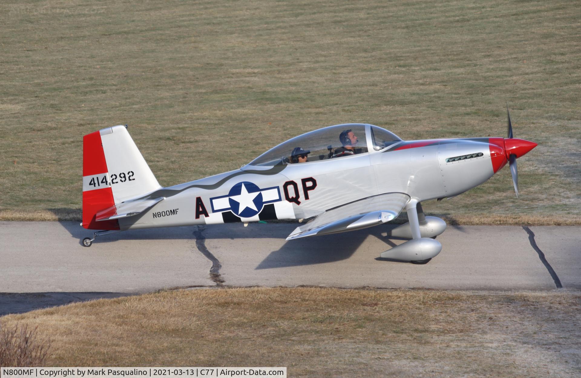N800MF, 2020 Vans RV-8 C/N 83315, Vans RV-8