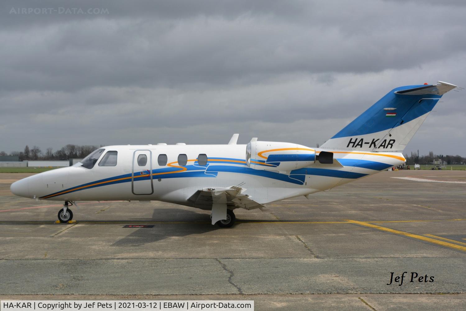 HA-KAR, 1993 Cessna 525 CitationJet C/N 525-0016, Visitor at Antwerp Airport.