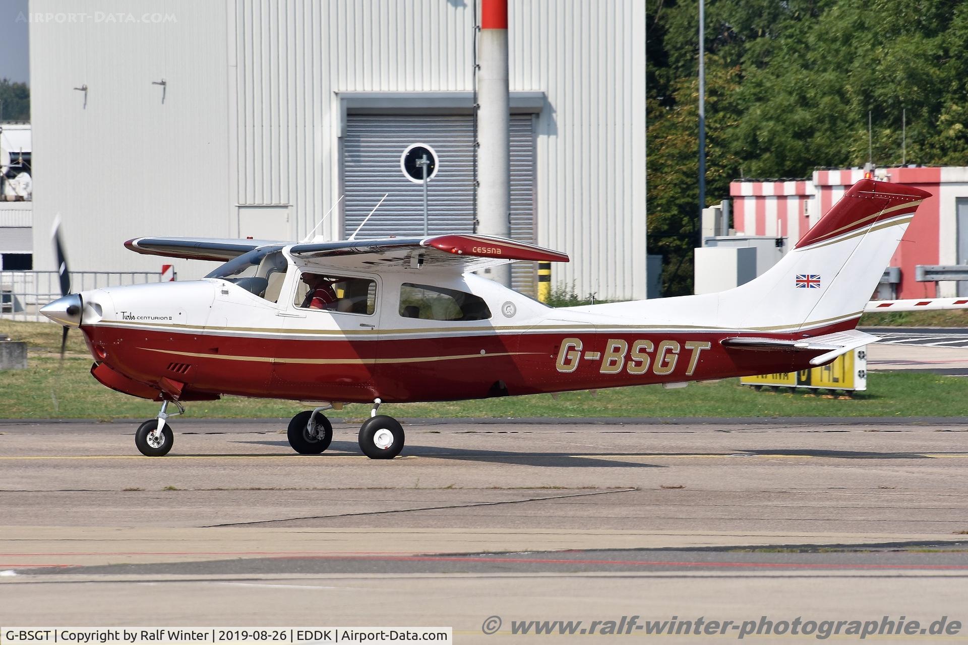 G-BSGT, 1979 Cessna T210N Turbo Centurion C/N 210-63361, Cessna T210N Turbo Centurion - Edwin Alphons Titus Brenninkmeyer - 21063361 - G-BSGT - 26.08.2019 - CGN