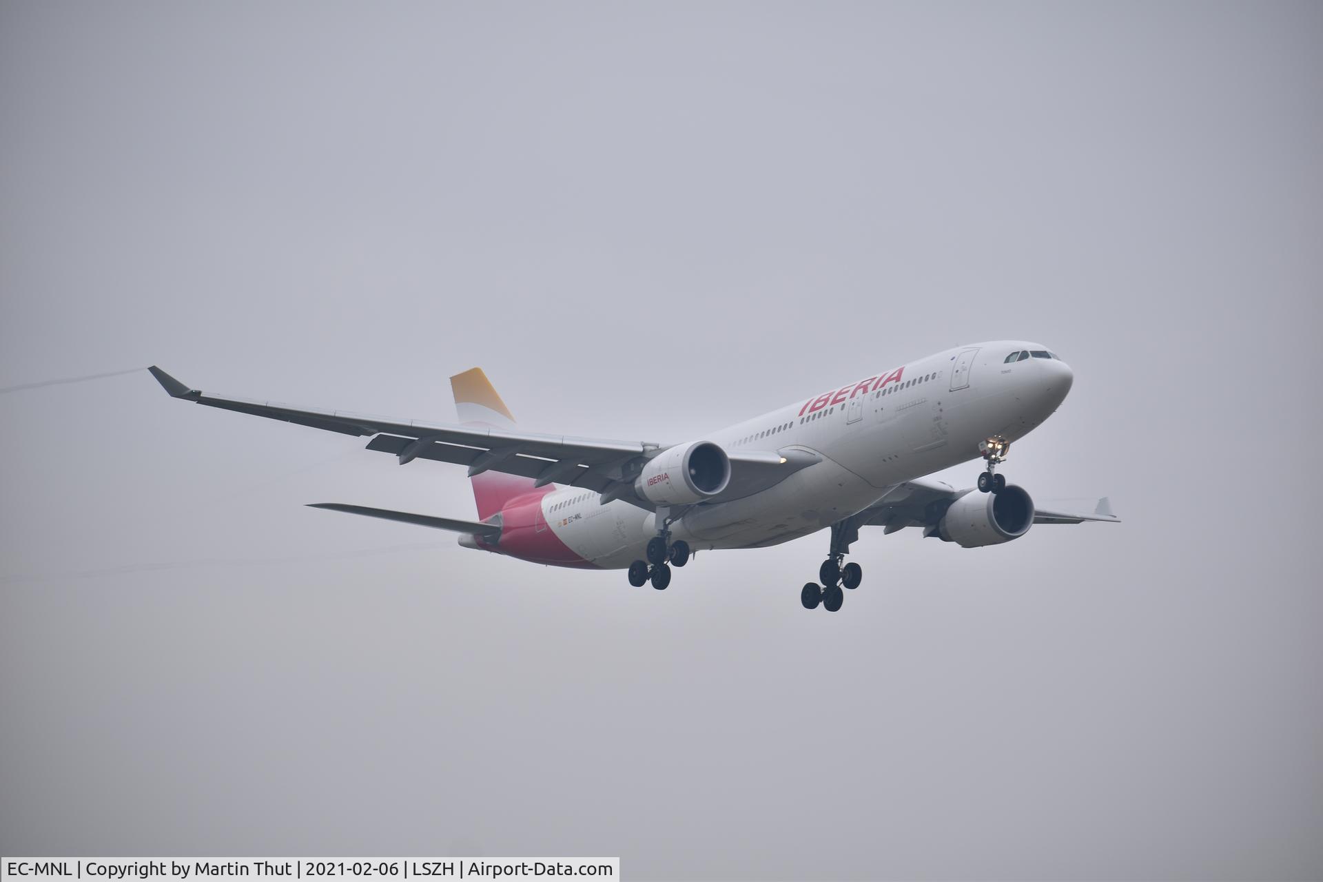 EC-MNL, 2016 Airbus A330-202 C/N 1761, Landing from Madrid
