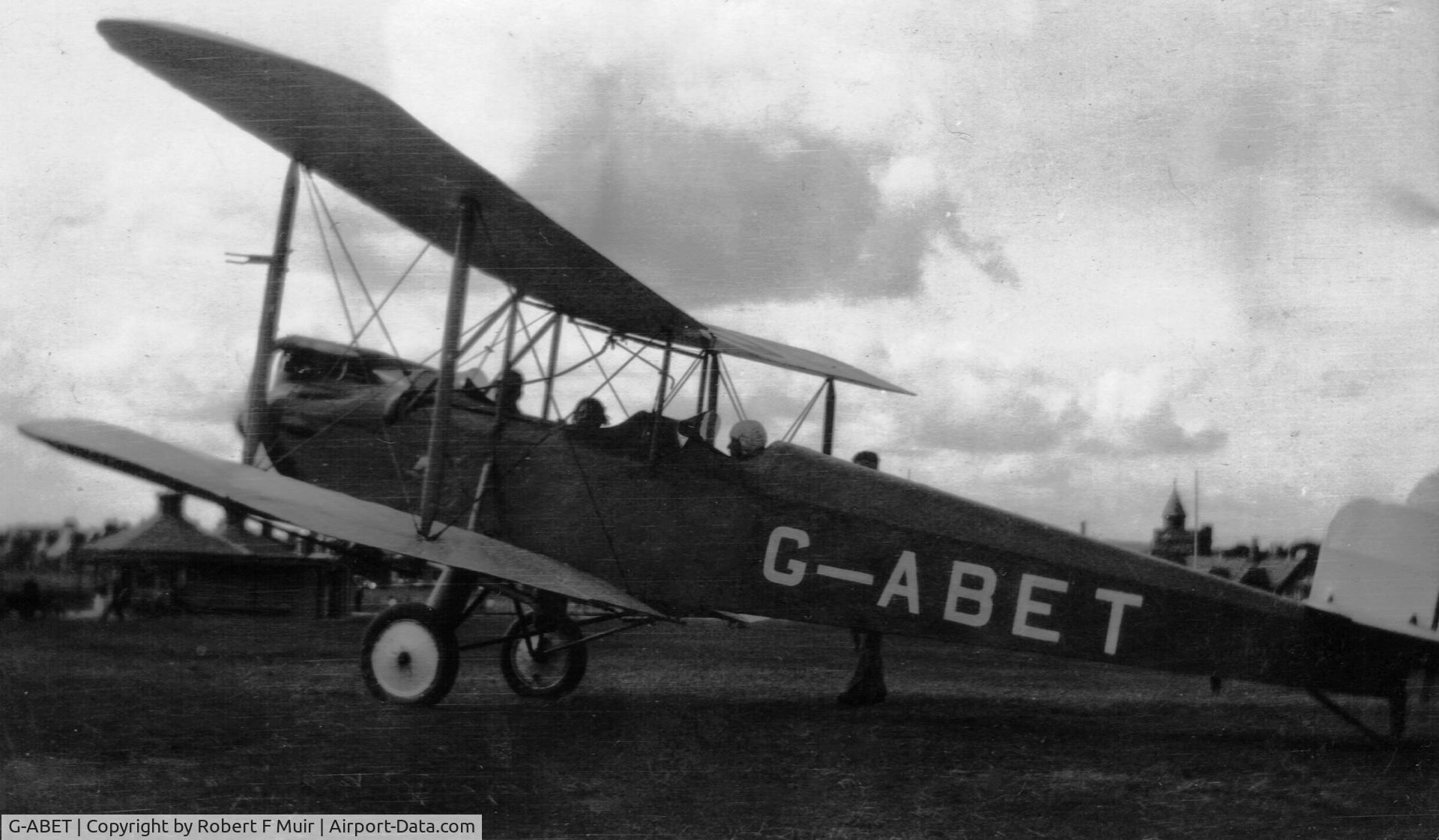 G-ABET, 1937 Simmonds Spartan Three Seater C/N 54, Used as a pleasure flight aircraft in the late 1930's