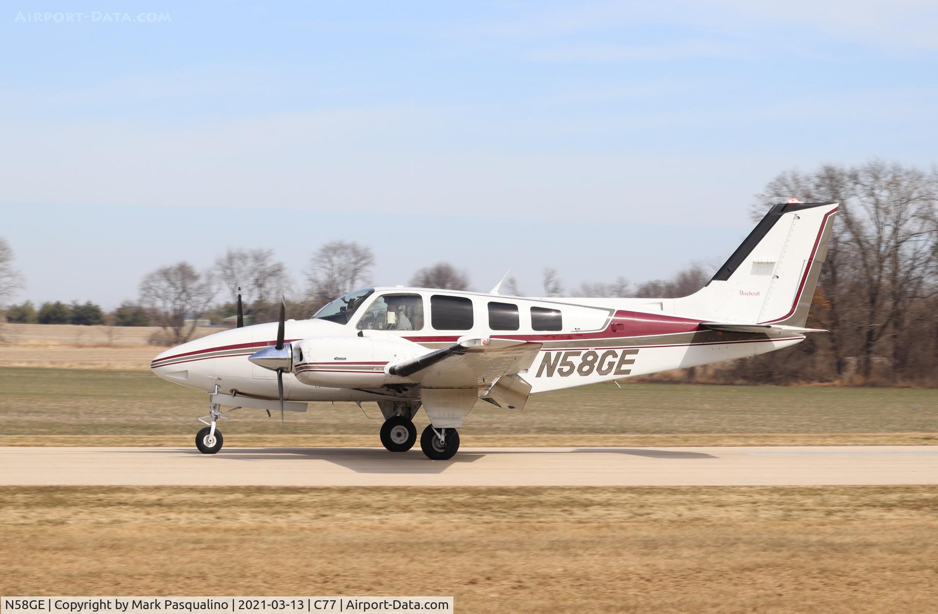 N58GE, 1985 Beech 58 Baron Baron C/N TH-1480, Beech 58
