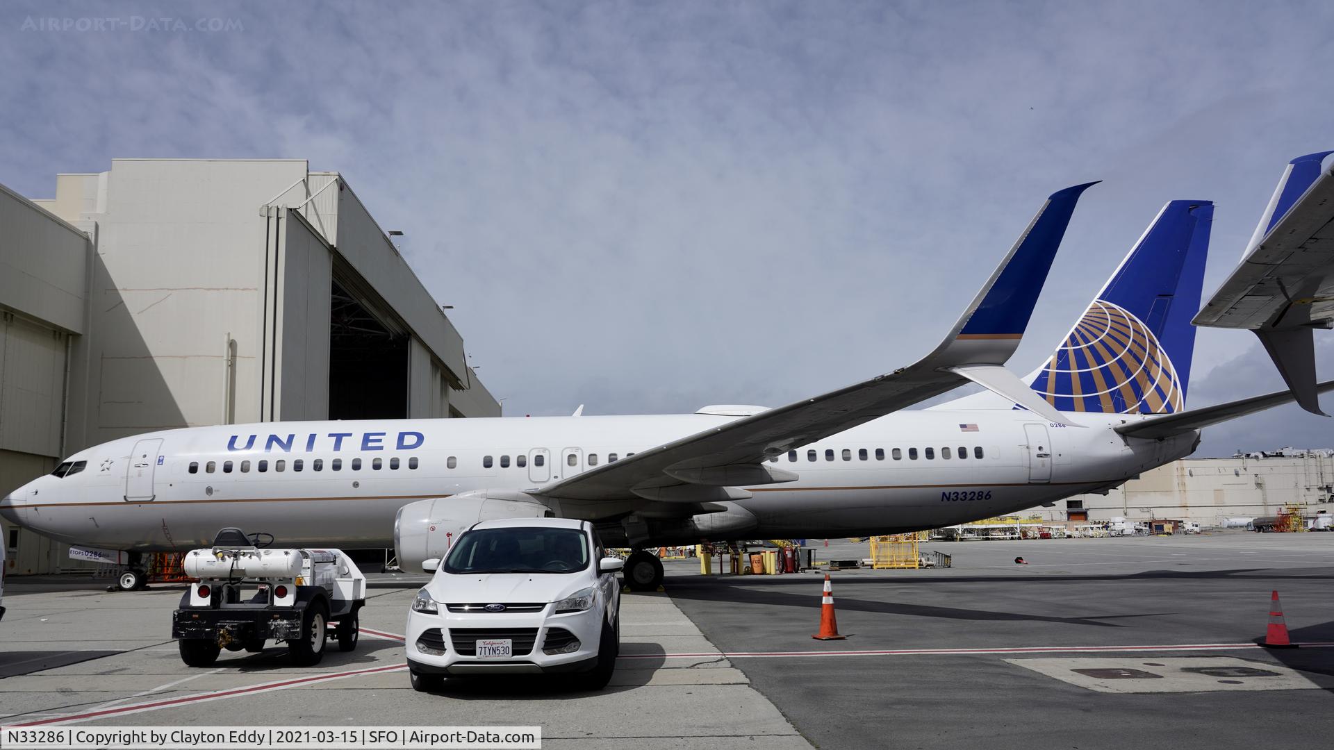 N33286, 2004 Boeing 737-824 C/N 31600, SFO 2021.