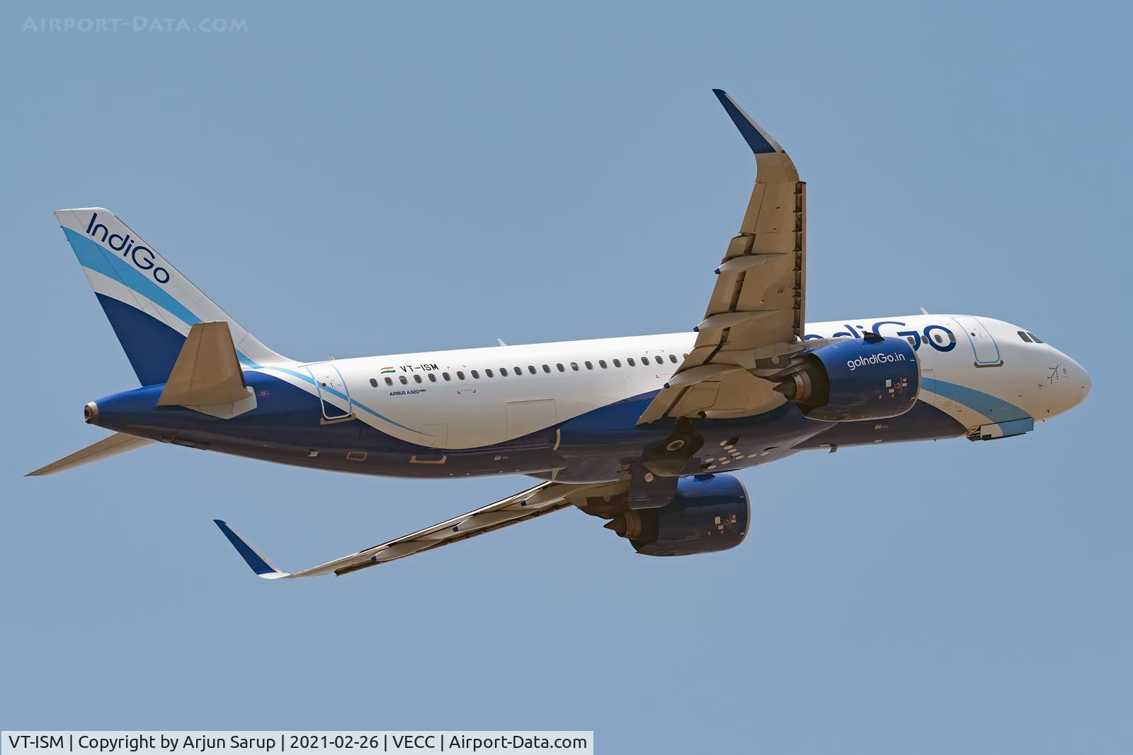 VT-ISM, 2020 Airbus A320-271N C/N 10022, As Neo-ism gains ground in IndiGo’s fleet with the old making way for the new, 6E6956 departs for Visakhapatnam from Rwy 01R at NSCBIA in the afternoon.