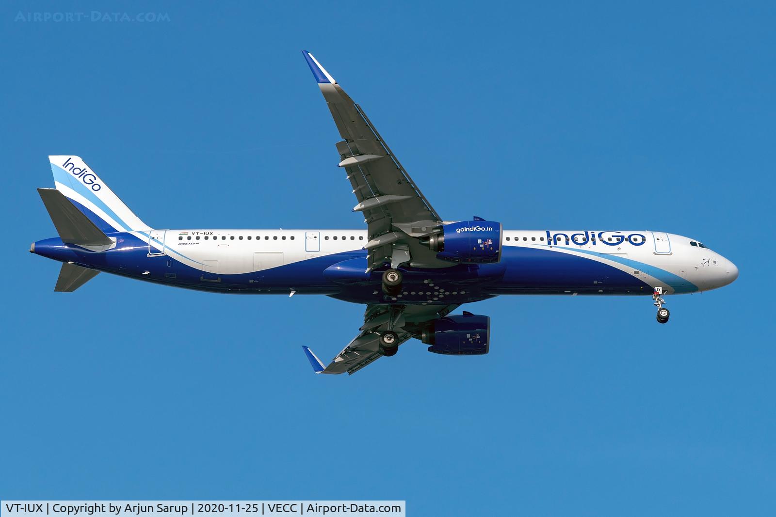 VT-IUX, 2020 Airbus A321-271NX C/N 9436, Indigo’s newest A321 on short final for Rwy 01R at NSCBIA as it arrives in the morning as 6E353 from Hyderabad.