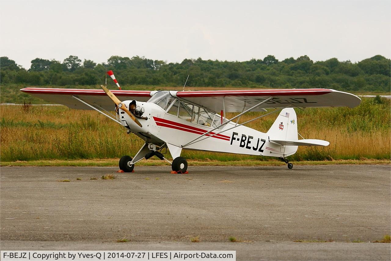 F-BEJZ, Piper J3C-65 Cub Cub C/N 11457, Piper J3C-65 Cub, Static display, Guiscriff airfield (LFES) open day 2014