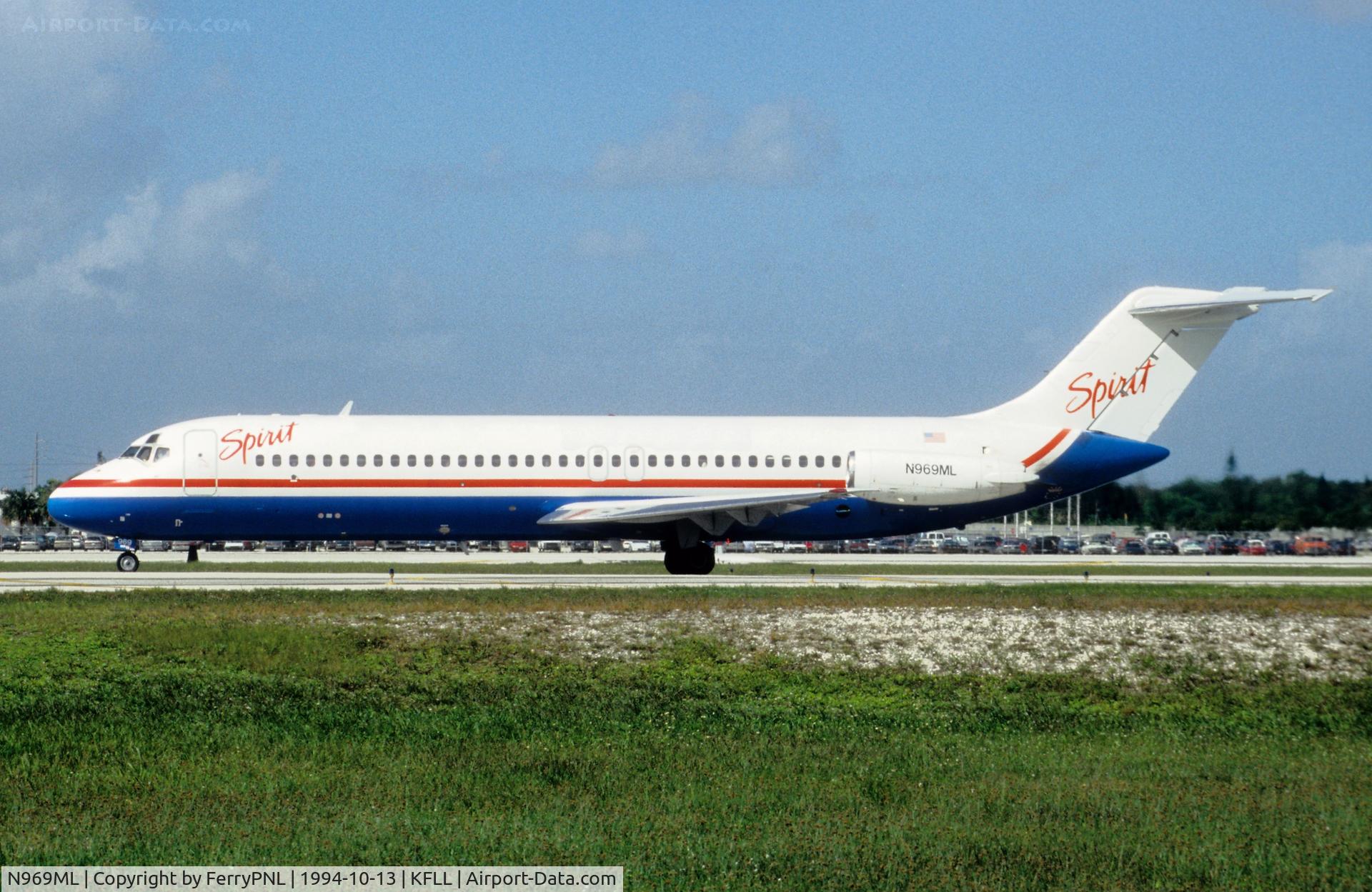 N969ML, 1968 Douglas DC-9-31 C/N 47268, Spirit Airlines DC-9-31