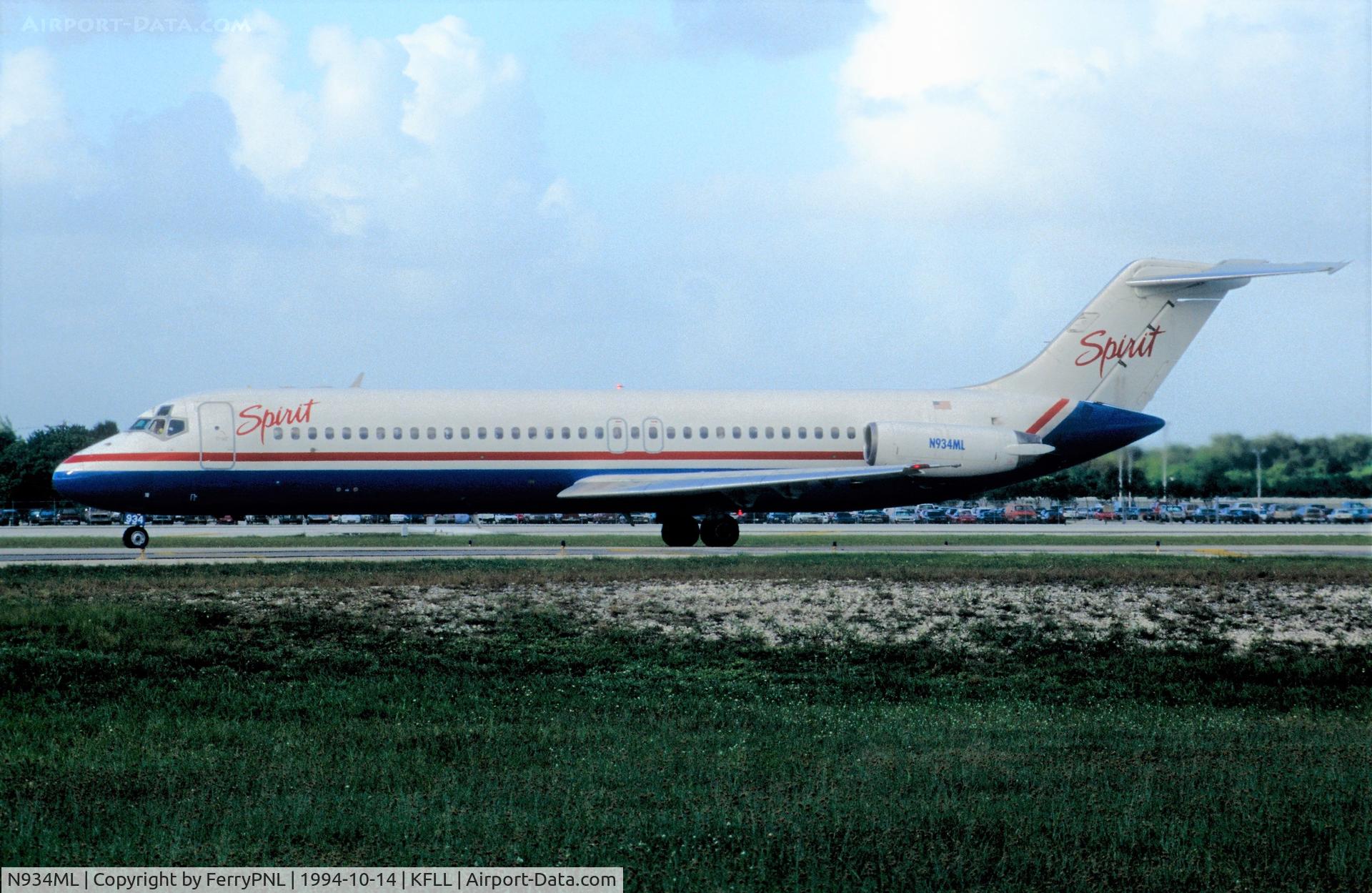 N934ML, 1970 Douglas DC-9-31 C/N 47526, Spirit DC9