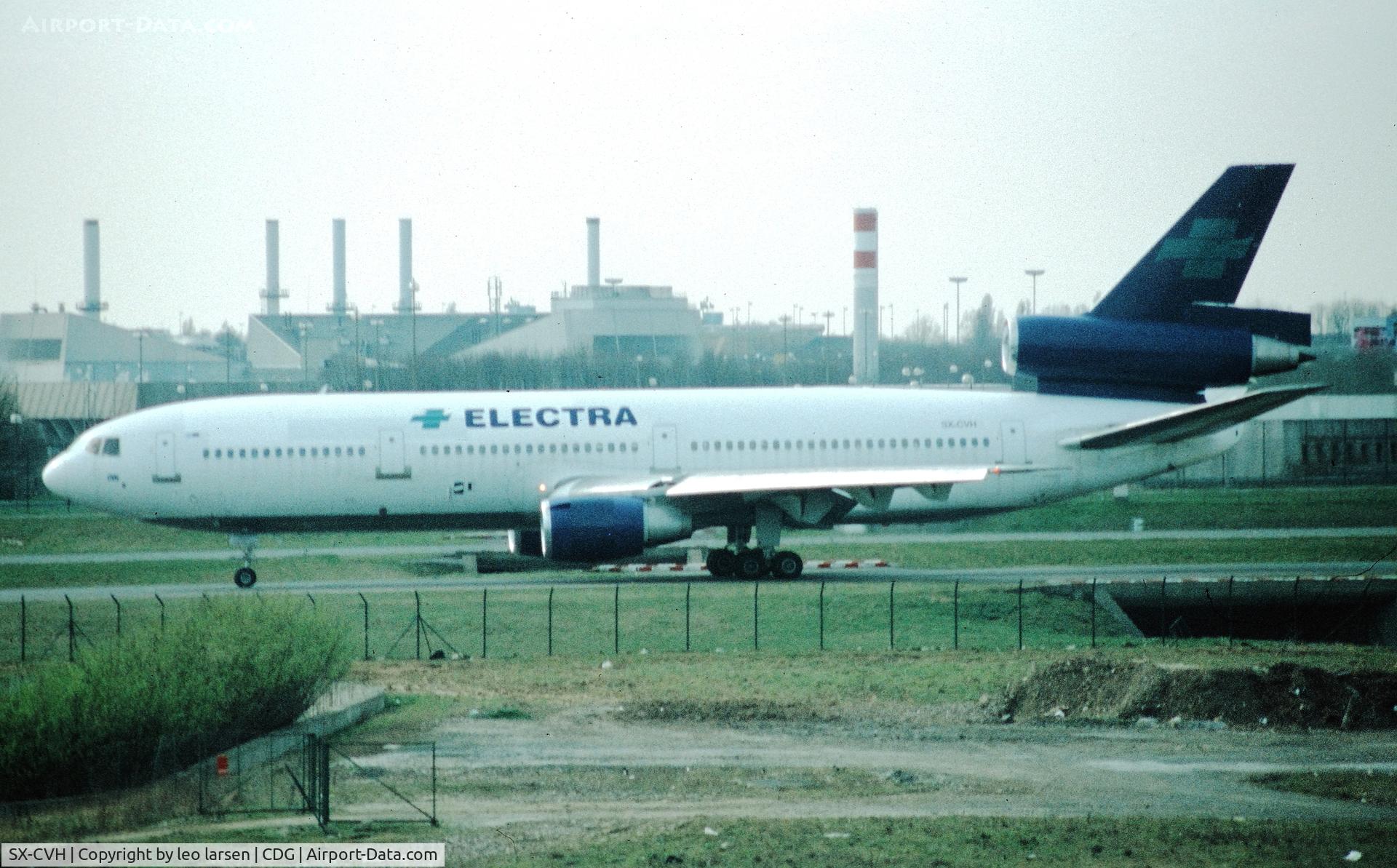 SX-CVH, 1980 McDonnell Douglas DC-10-15 C/N 48258, Paris Charles de Gaulle 11.3.2002