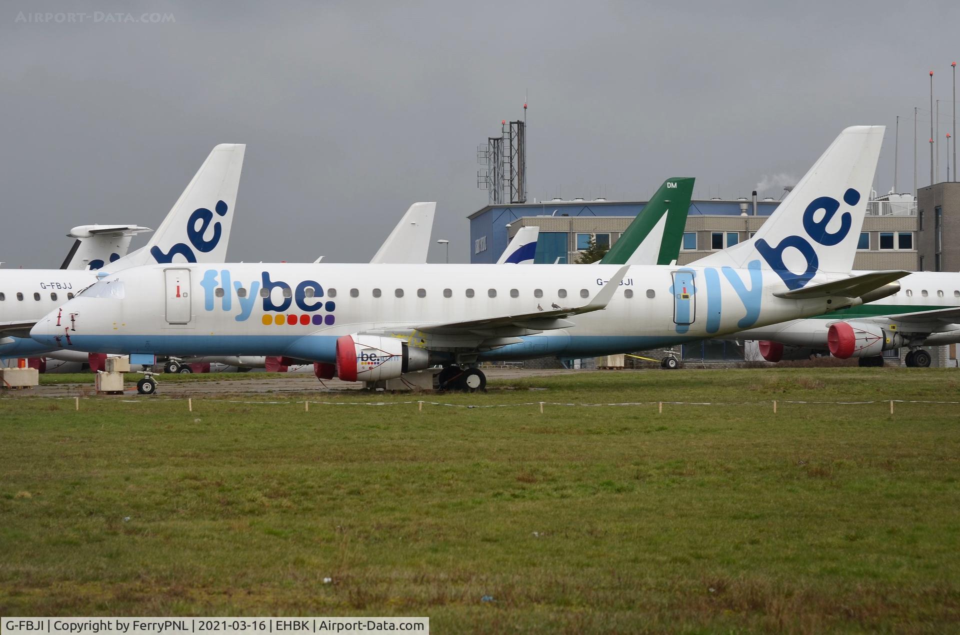 G-FBJI, 2012 Embraer 175STD (ERJ-170-200) C/N 17000355, Flybe ERJ170 stored in MST after its demise last year.