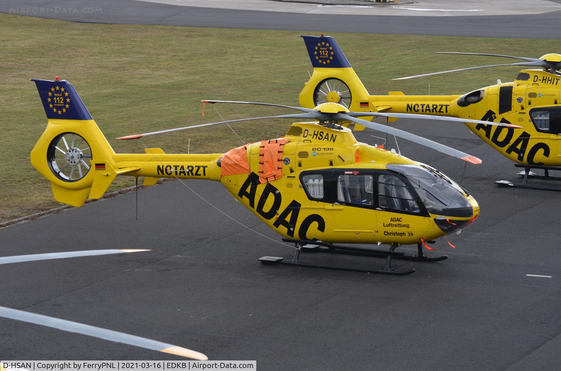 D-HSAN, Eurocopter EC-135P-2 C/N 0276, ADAC EC135