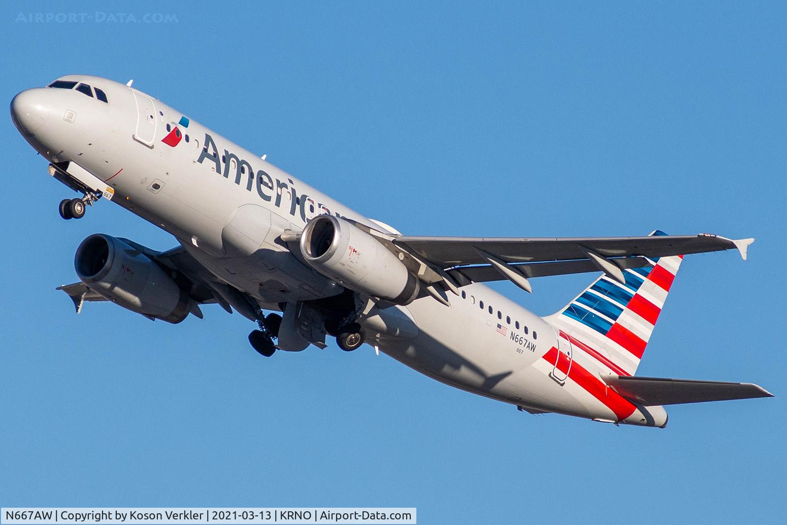 N667AW, 2002 Airbus A320-232 C/N 1710, Departure to PHX
