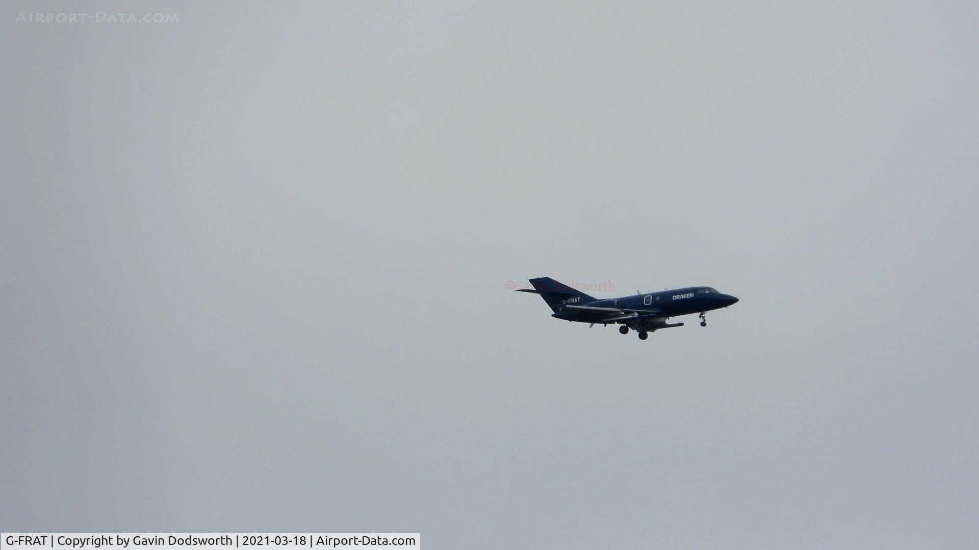 G-FRAT, 1967 Dassault Falcon (Mystere) 20DC C/N 87, Inbound to Teesside Airport with the new Draken titles