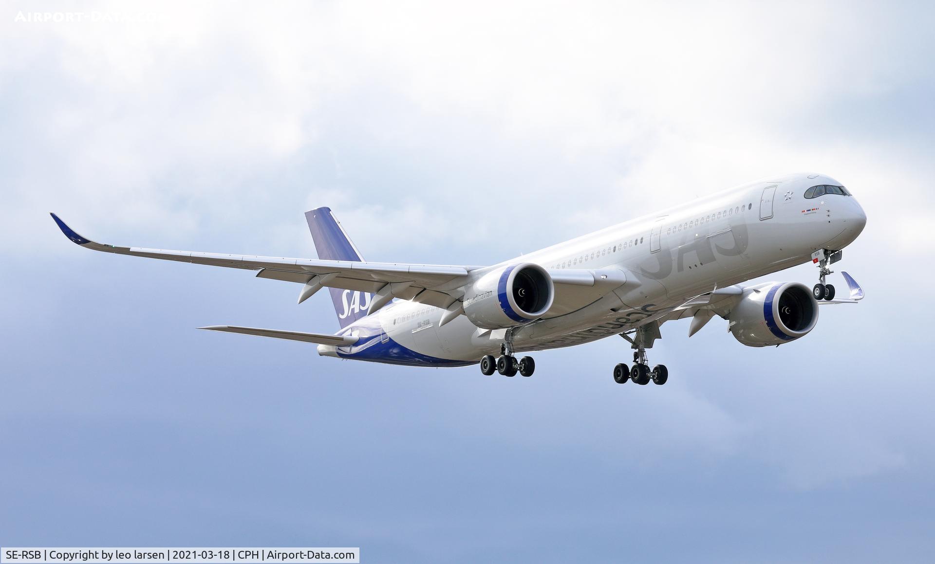 SE-RSB, 2019 Airbus A350-941 C/N 378, Copenhagen 18.3.2021