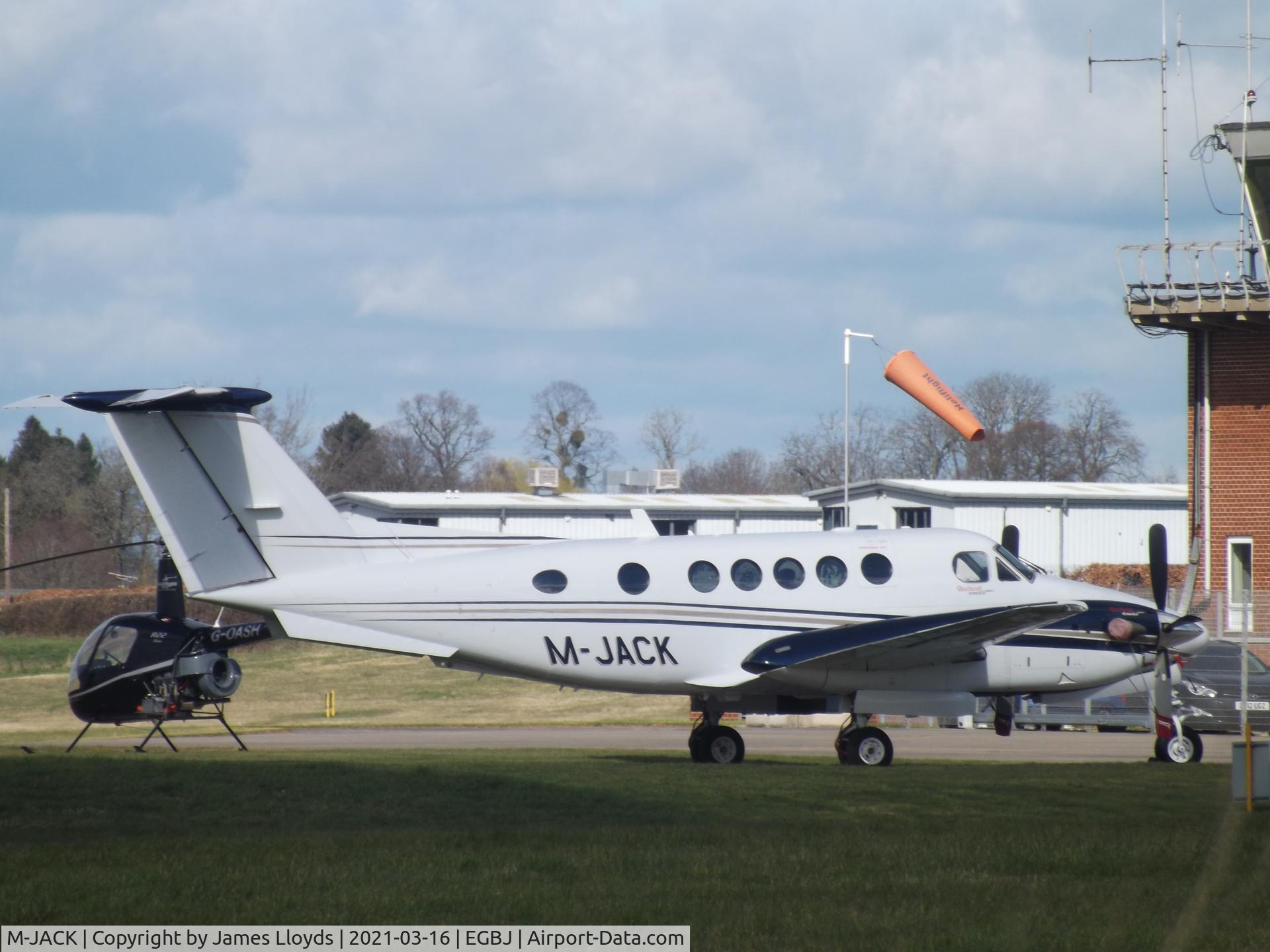 M-JACK, 2009 Hawker Beechcraft B200GT King Air C/N BY-94, Parked up outside of LJC at Gloucestershire Airport.