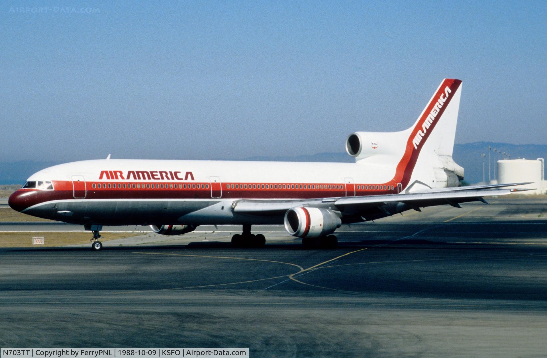 N703TT, 1975 Lockheed L-1011-385-1 TriStar 50 C/N 193P-1103, Air America L1011 arriving in SFO