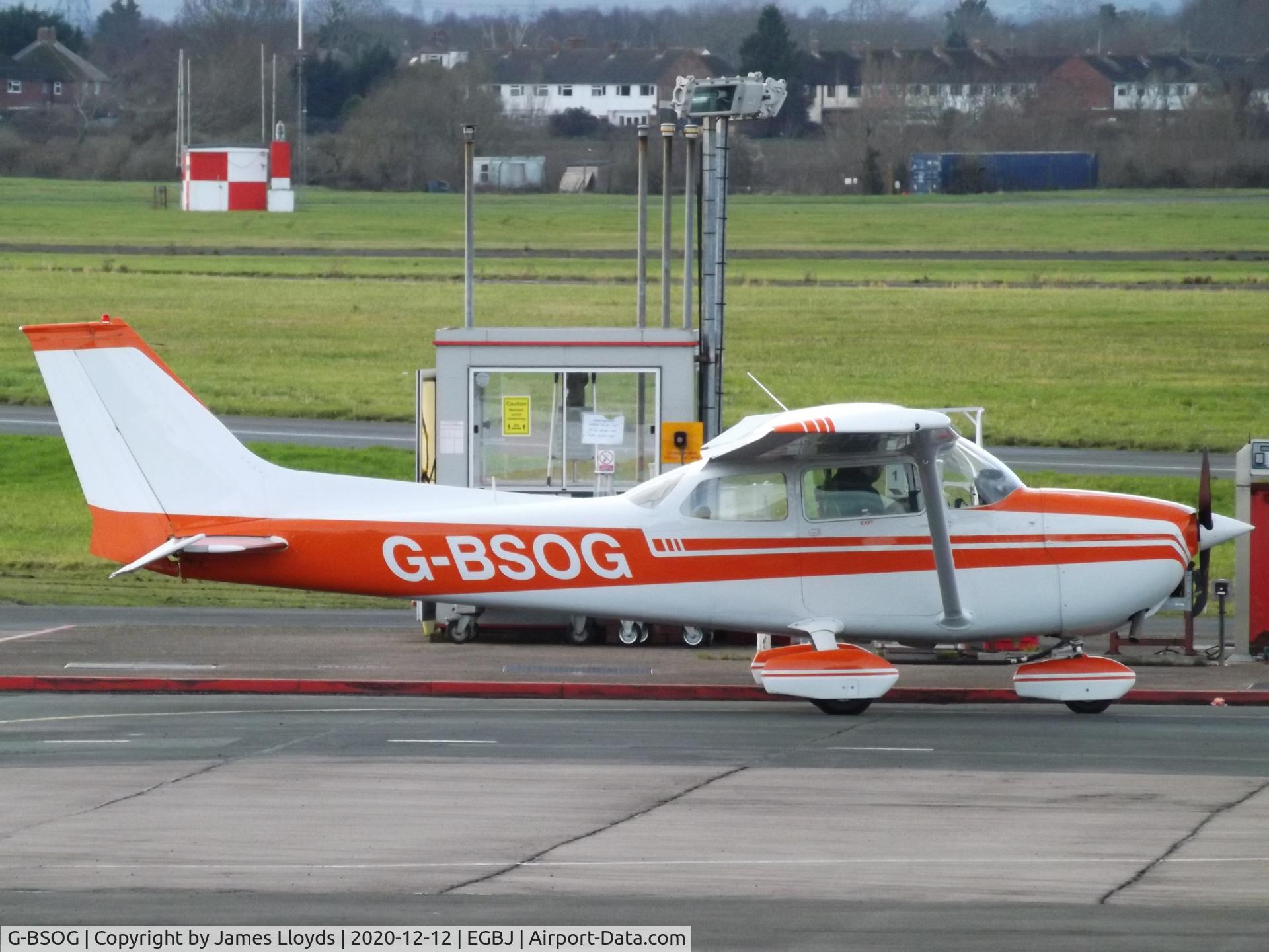 G-BSOG, 1974 Cessna 172M C/N 172-63636, At Gloucestershire Airport.