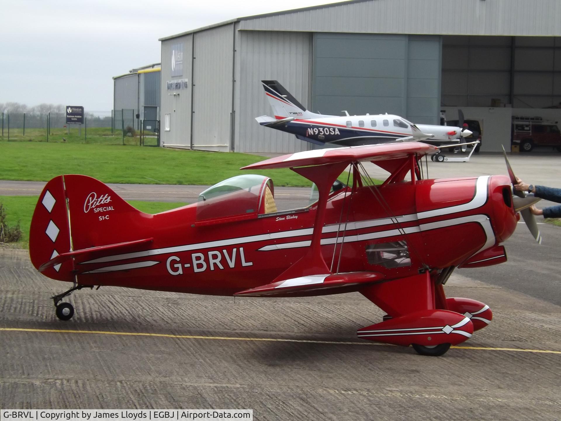 G-BRVL, 1981 Pitts S-1C Special C/N 559H, At Gloucestershire Airport.