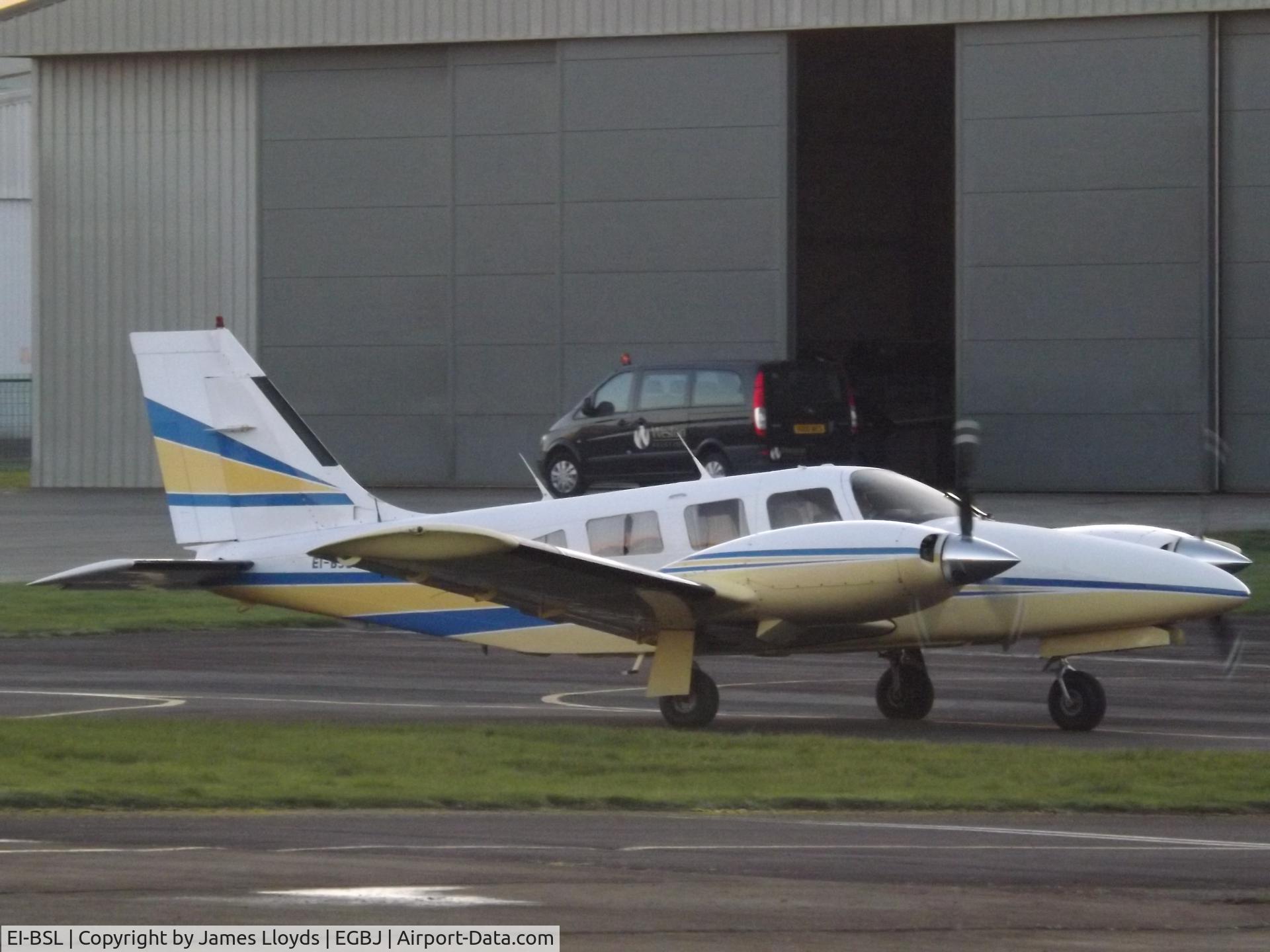 EI-BSL, Piper PA-34-220T Seneca III C/N 34-8233041, At Gloucestershire Airport.